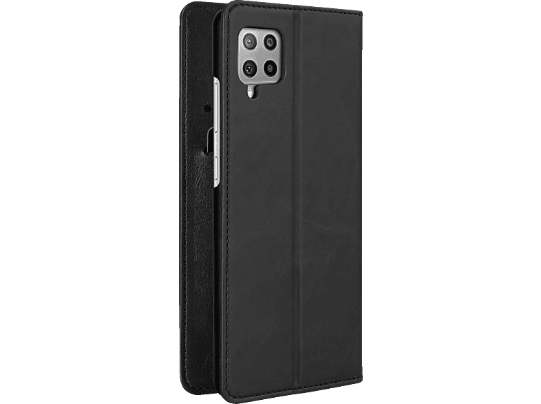 ISY ISC-3113, Bookcover, Samsung, Galaxy A42, Schwarz PU-Leder