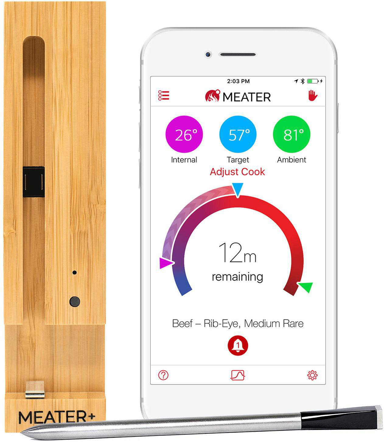 MEATER OSC-MT-MP01 MEATER+ Thermometer Holz