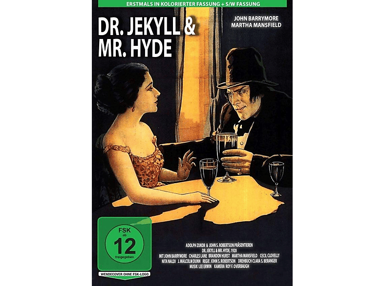 DR.JEKYLL UND DVD FASS IN KOLORIERTER MR.HYDE-ERSTMALS