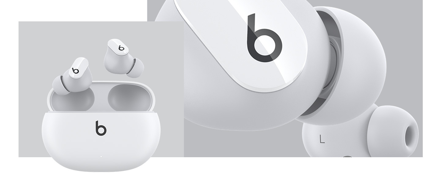 BEATS BY DR DRE Studio Buds In-Ear Kopfhörer mit Noise-Cancelling, weiß