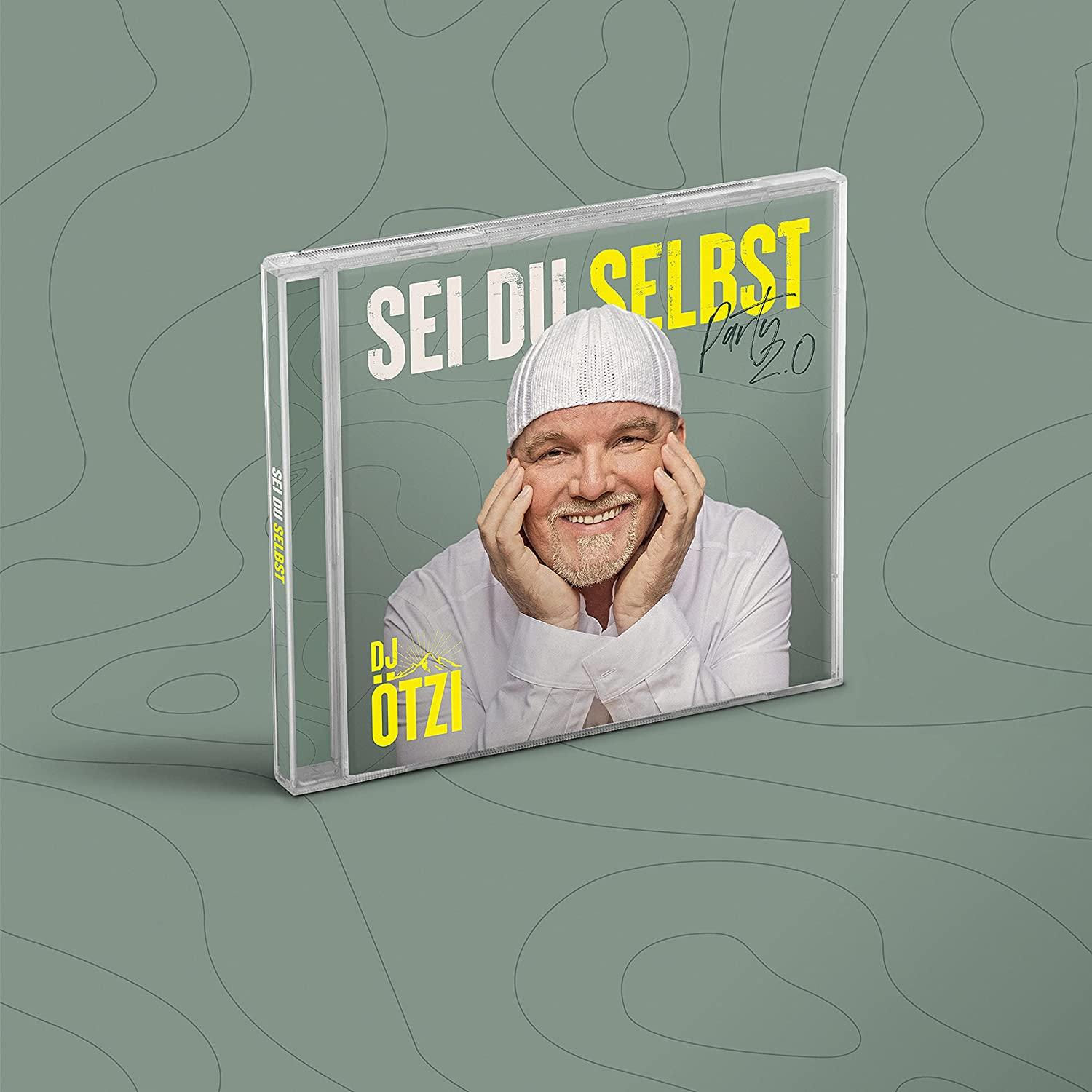 CD-Cover mit einem lächelnden Mann mit weißem Hut, Text 'Sei du selbst' und 'DJ Ötzi'.