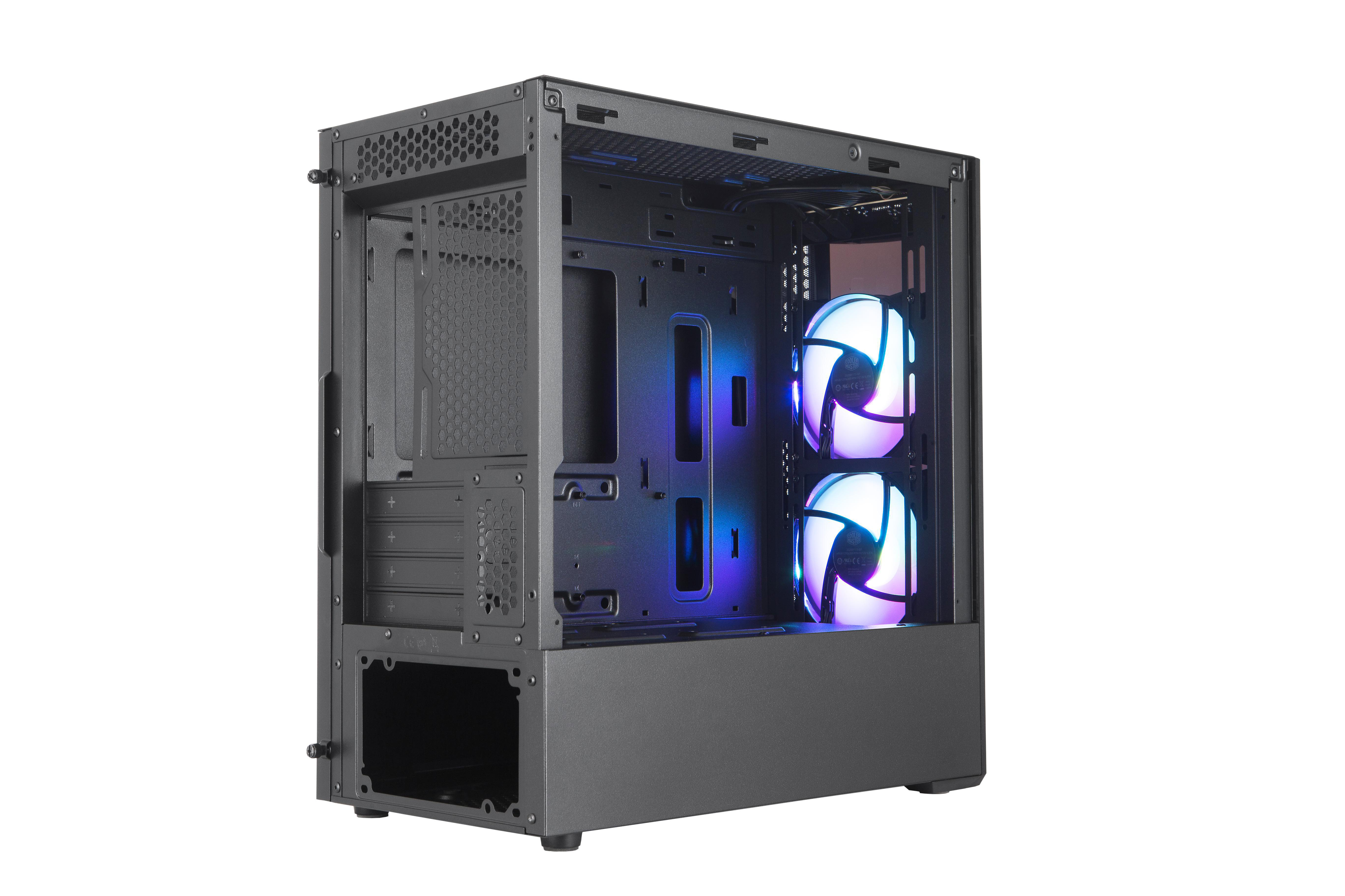 COOLER MASTER Masterbox MB320L ARGB+Controller PC-Gehäuse, Schwarz