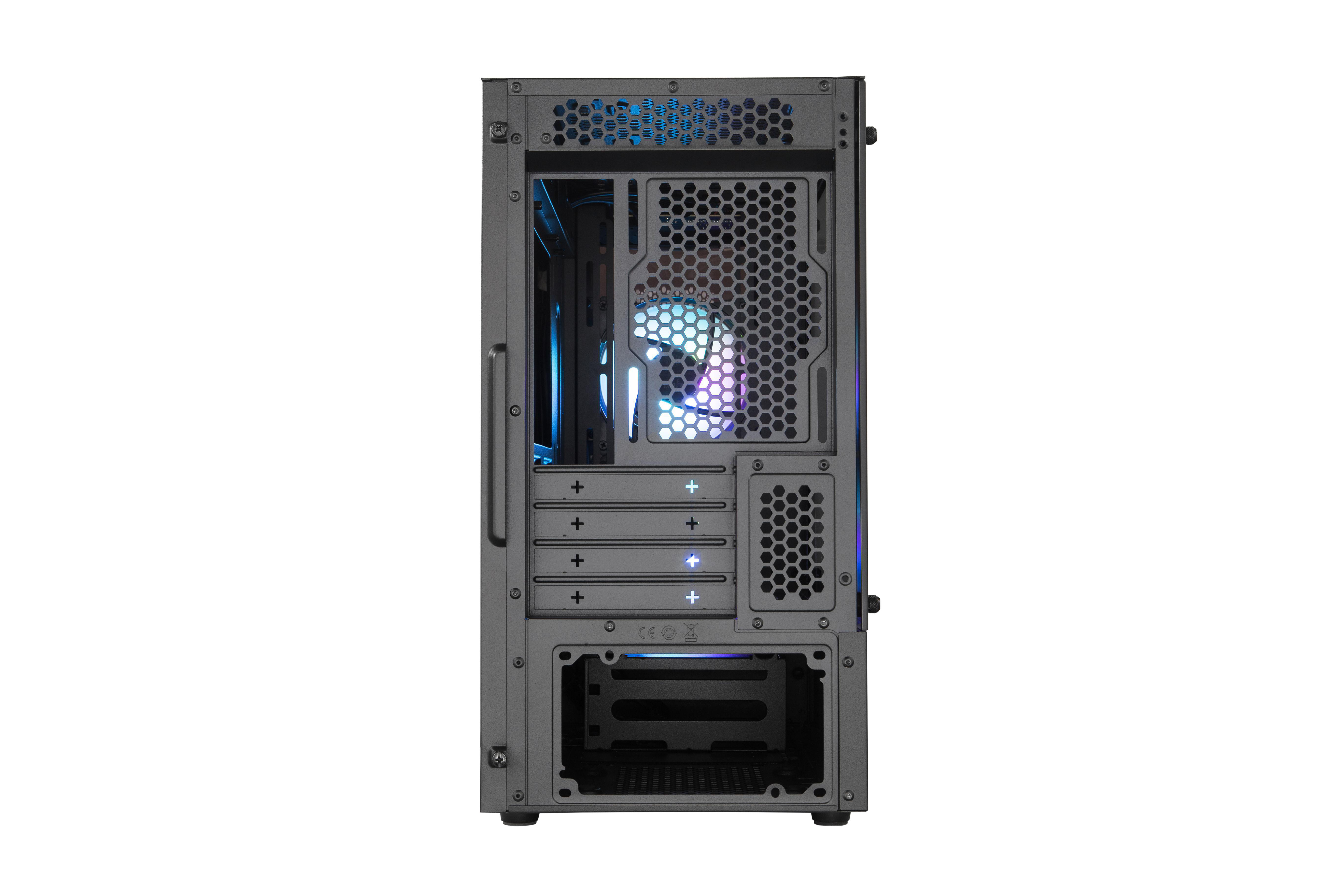 COOLER MASTER Masterbox MB320L ARGB+Controller PC-Gehäuse, Schwarz