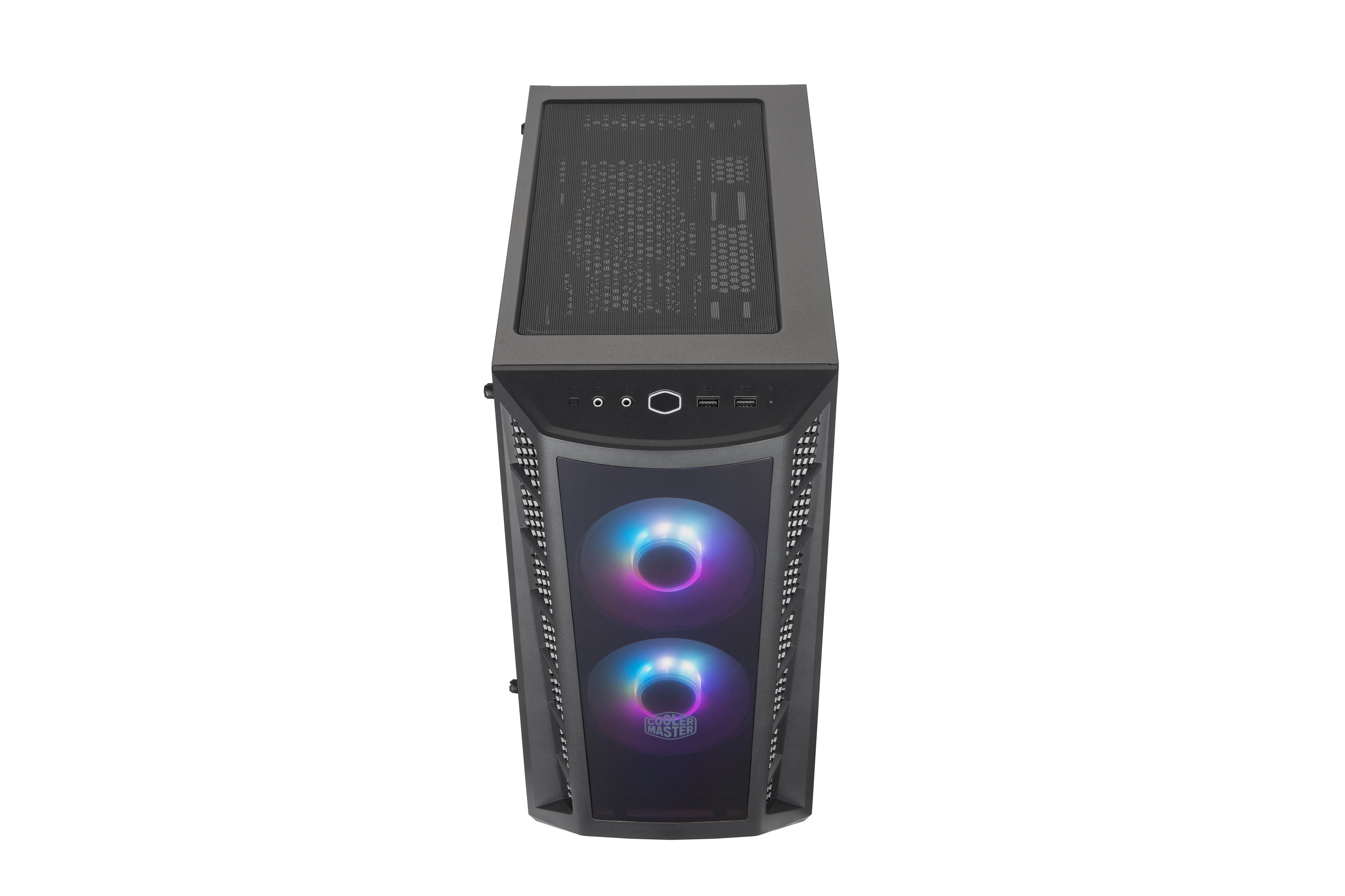 COOLER MASTER Masterbox MB320L ARGB+Controller PC-Gehäuse, Schwarz