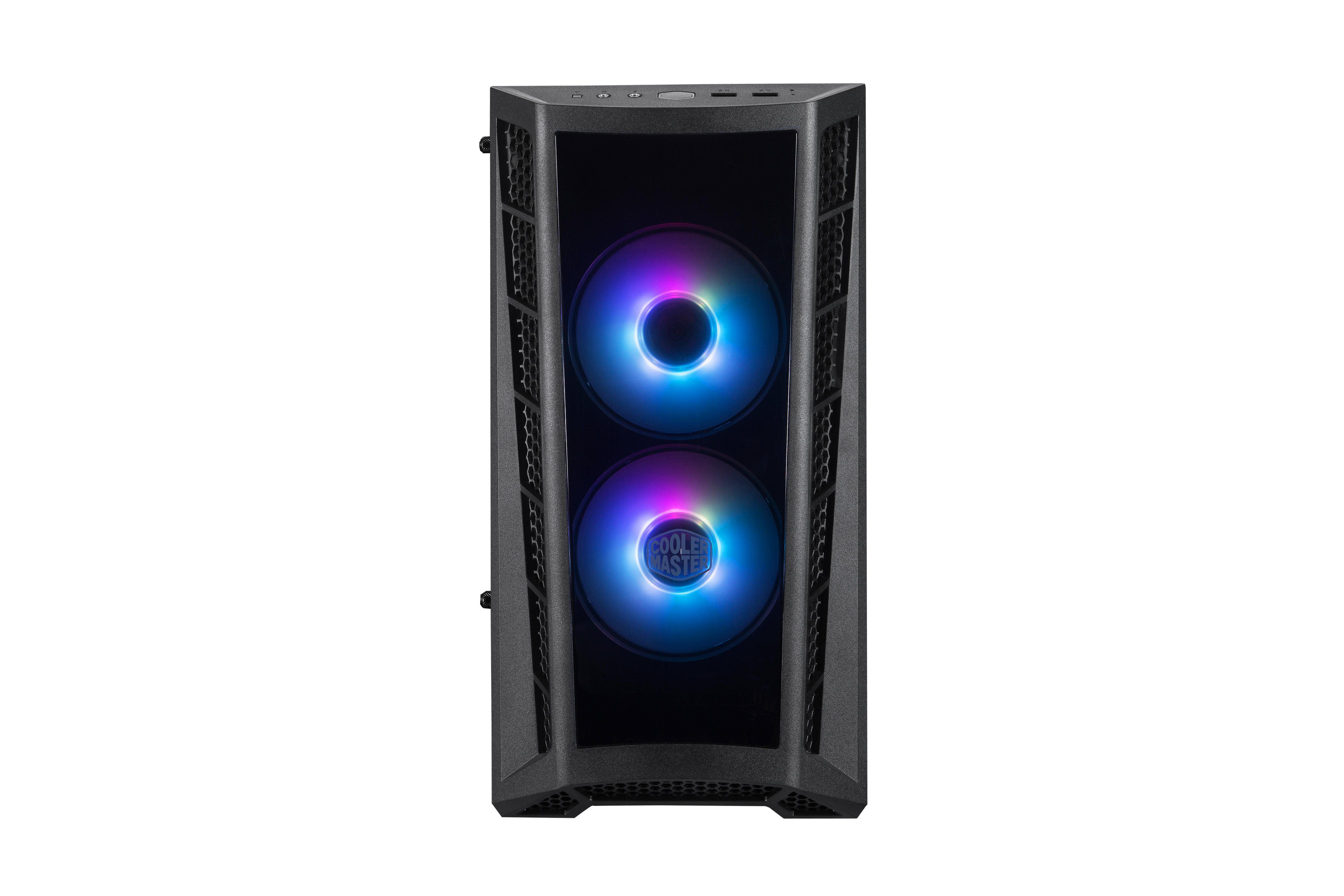 COOLER MASTER Masterbox MB320L ARGB+Controller PC-Gehäuse, Schwarz