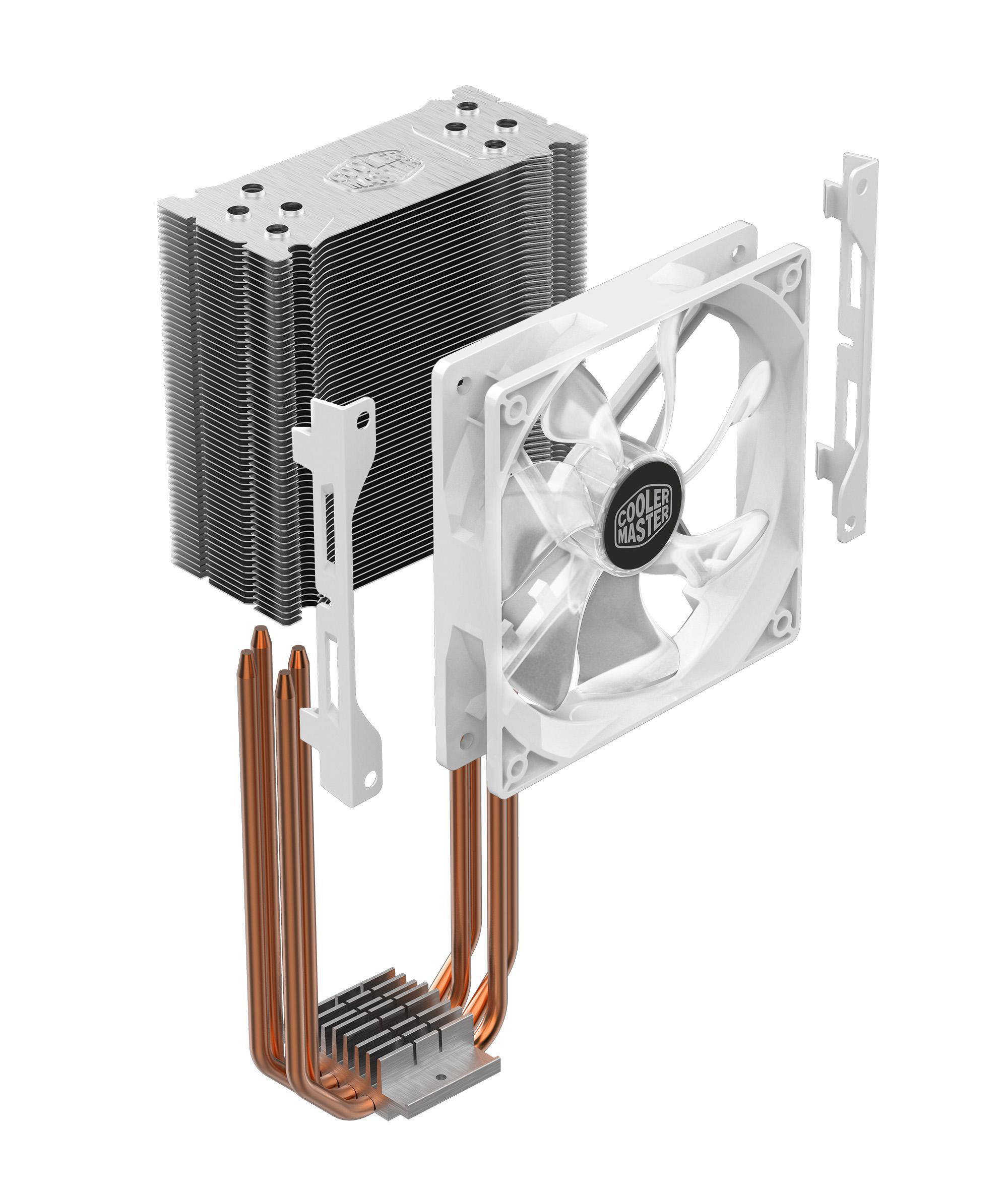 COOLER MASTER Hyper 212 LED White Edition CPU Kühler, Weiß