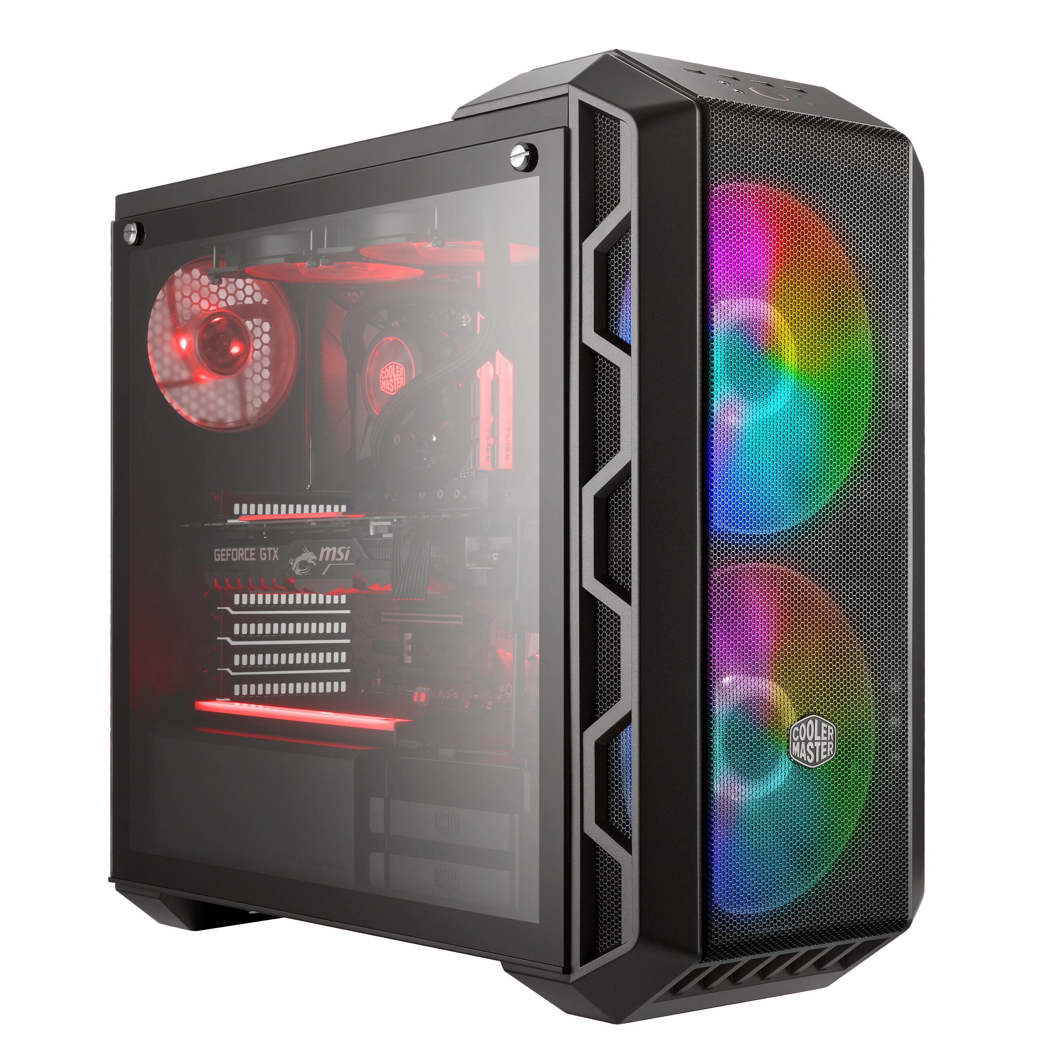 COOLER MASTER MasterCase H500 ARGB PC-Gehäuse, Eisen Grau