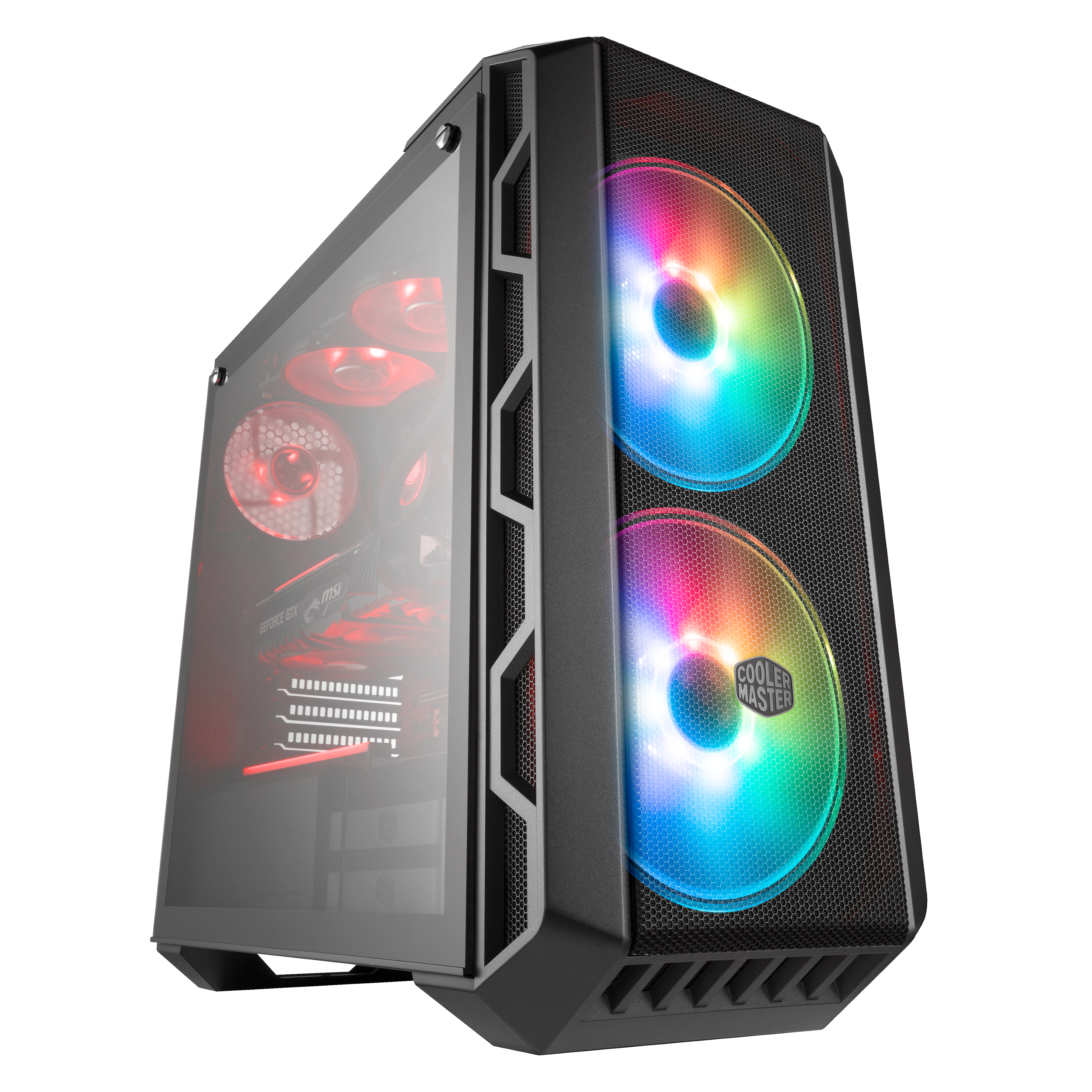 COOLER MASTER MasterCase H500 ARGB PC-Gehäuse, Eisen Grau