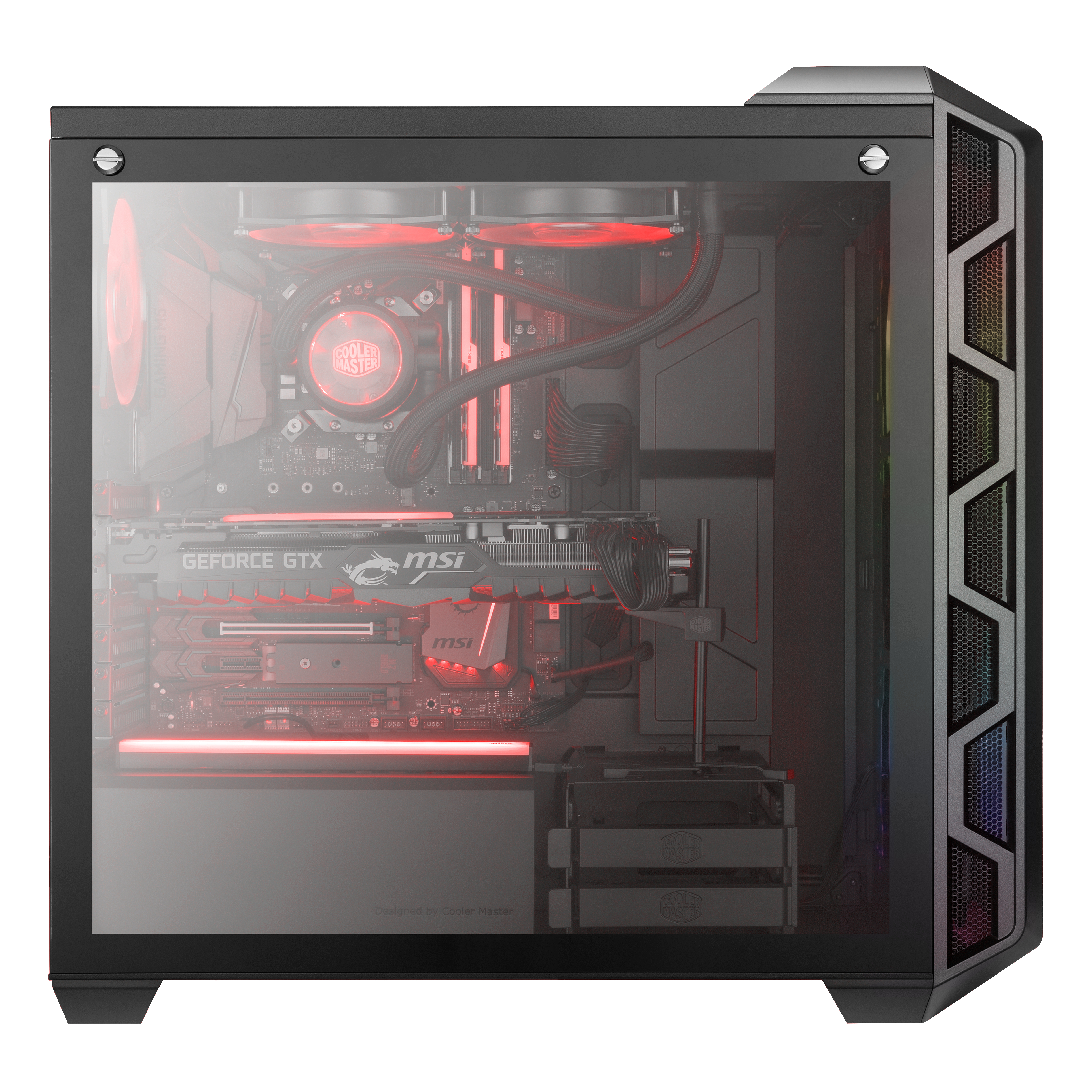 COOLER MASTER MasterCase H500 ARGB PC-Gehäuse, Eisen Grau
