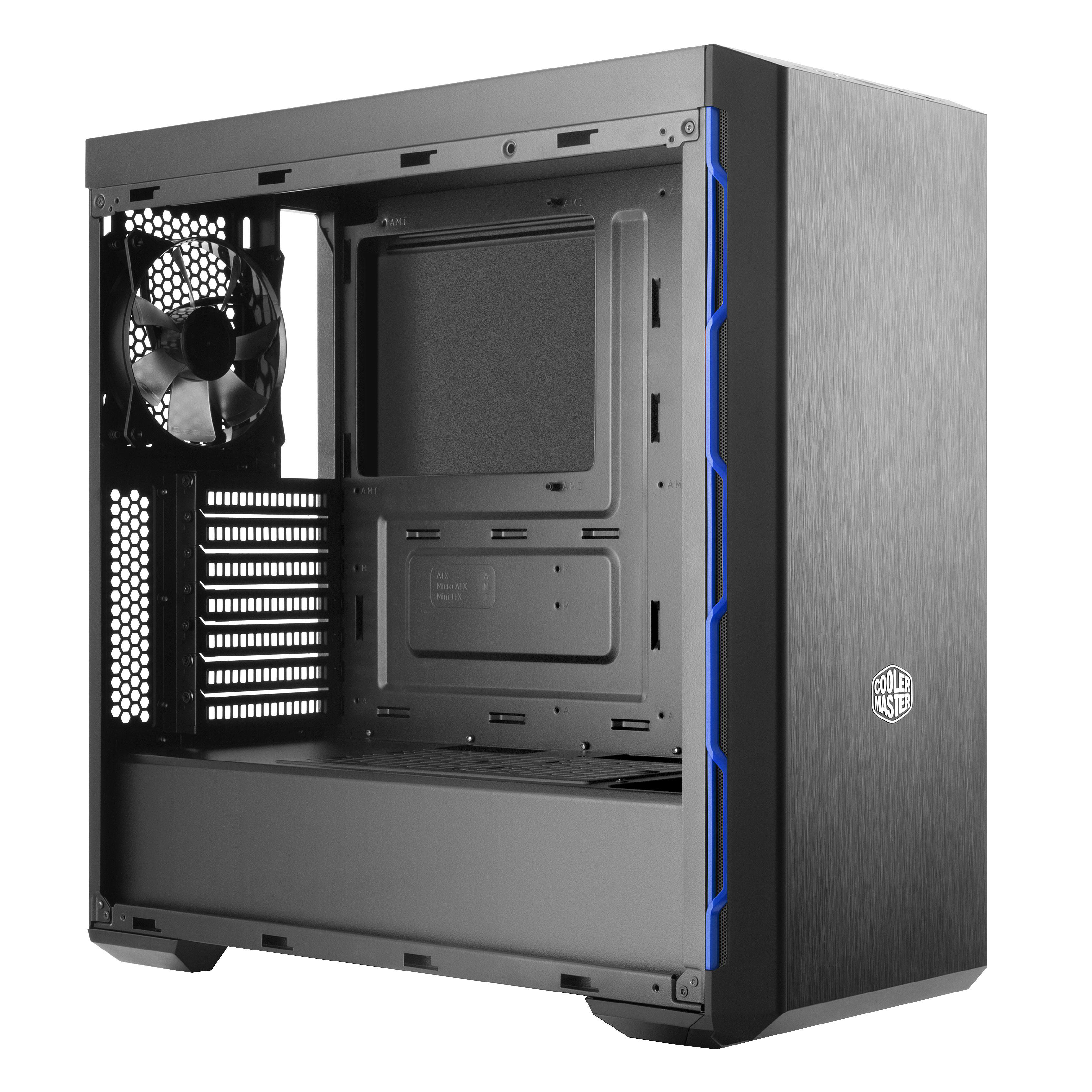 COOLER MASTER Masterbox MB600L PC-Gehäuse, Schwarz/Blau