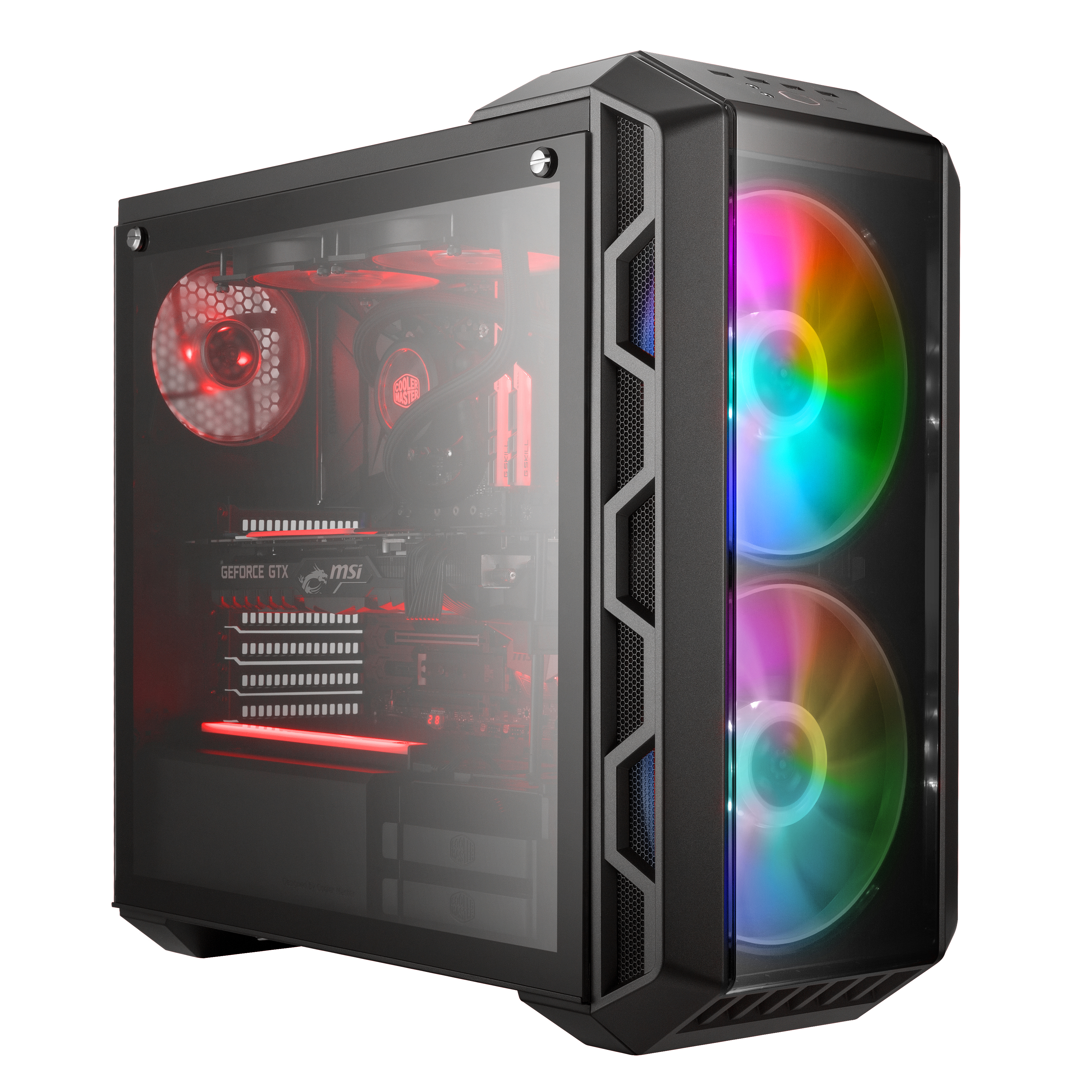 COOLER MASTER MasterCase H500 ARGB PC-Gehäuse, Eisen Grau