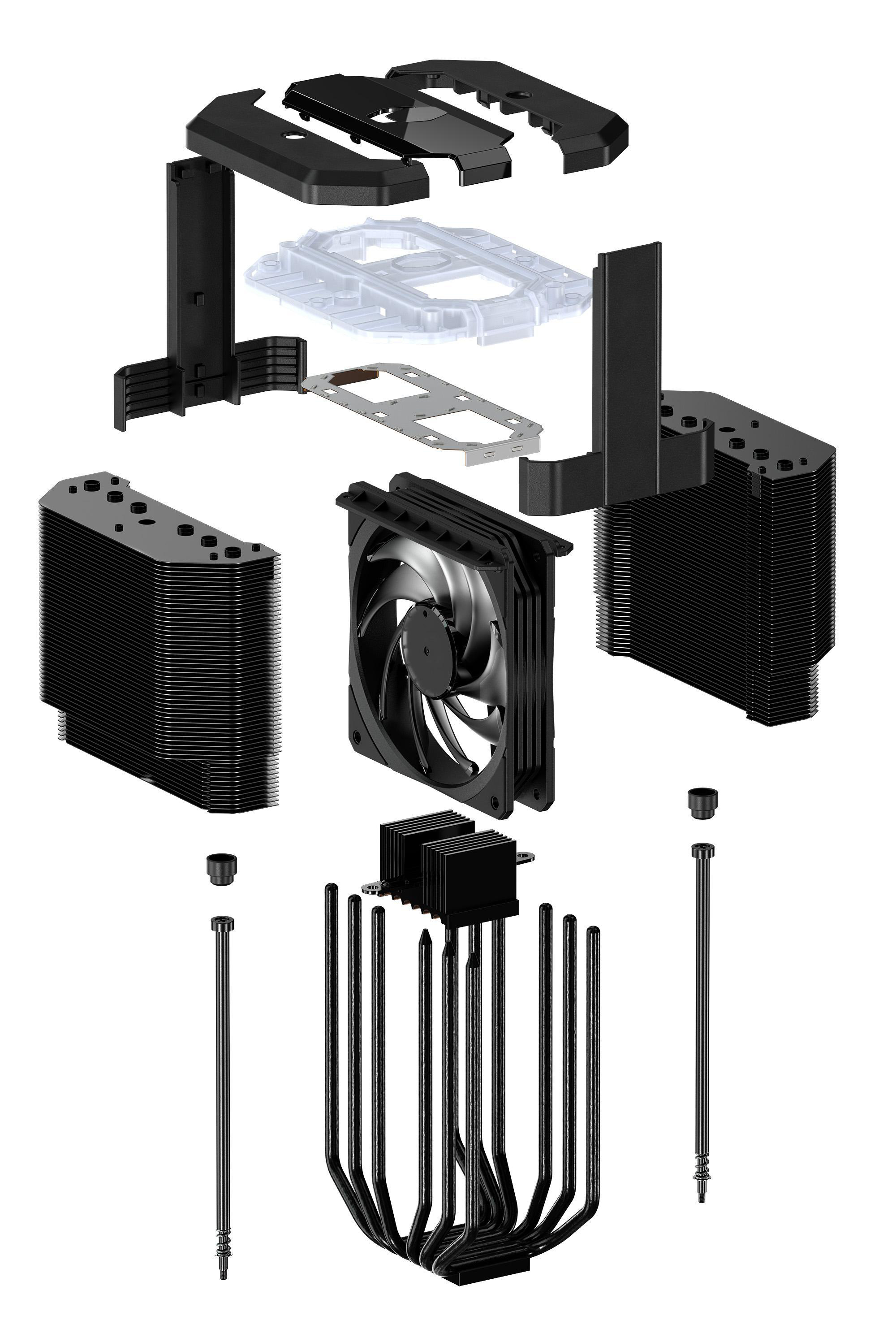 COOLER MASTER Masterair MA620M CPU Kühler, Schwarz