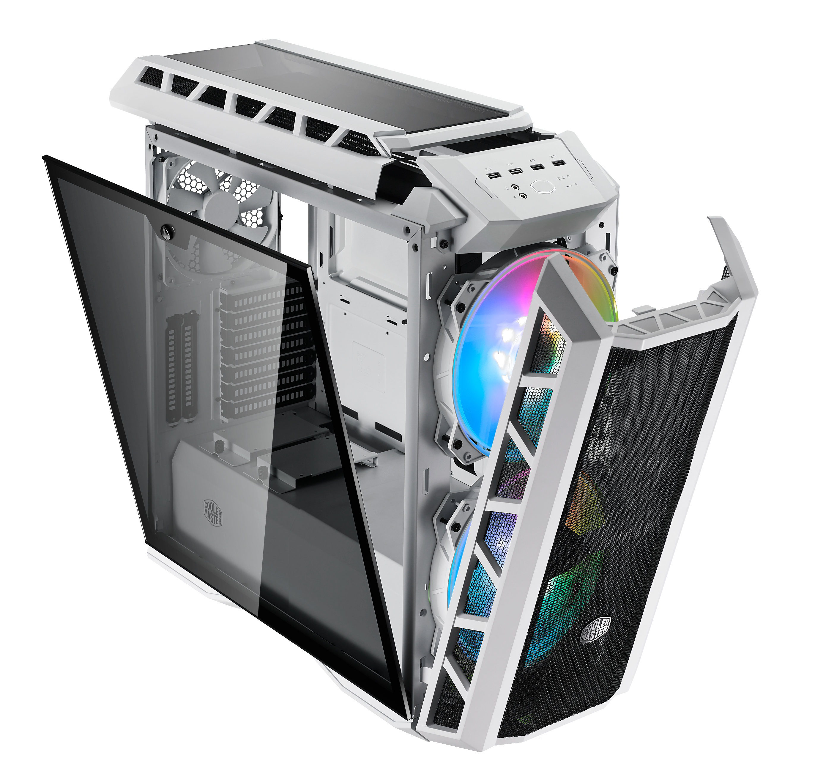 COOLER MASTER MasterCase H500P Mesh PC-Gehäuse, Weiß