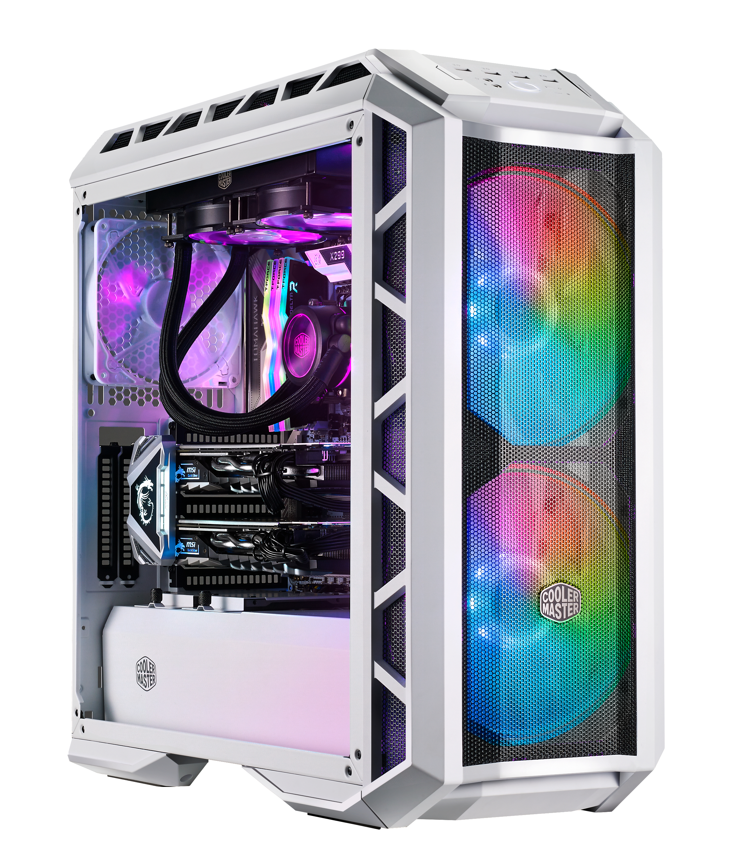 COOLER MASTER MasterCase H500P Mesh PC-Gehäuse, Weiß