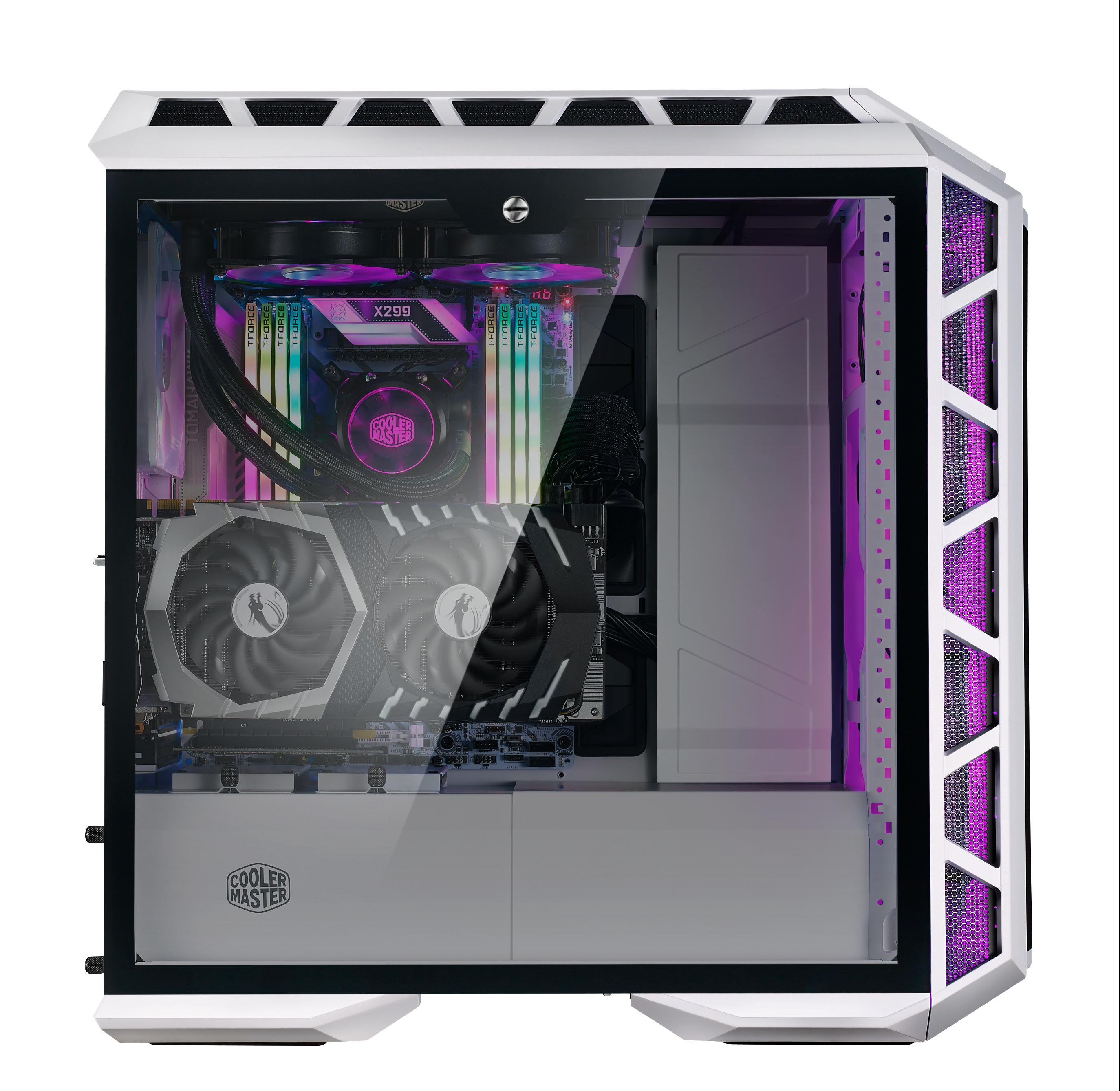 COOLER MASTER MasterCase H500P Mesh PC-Gehäuse, Weiß