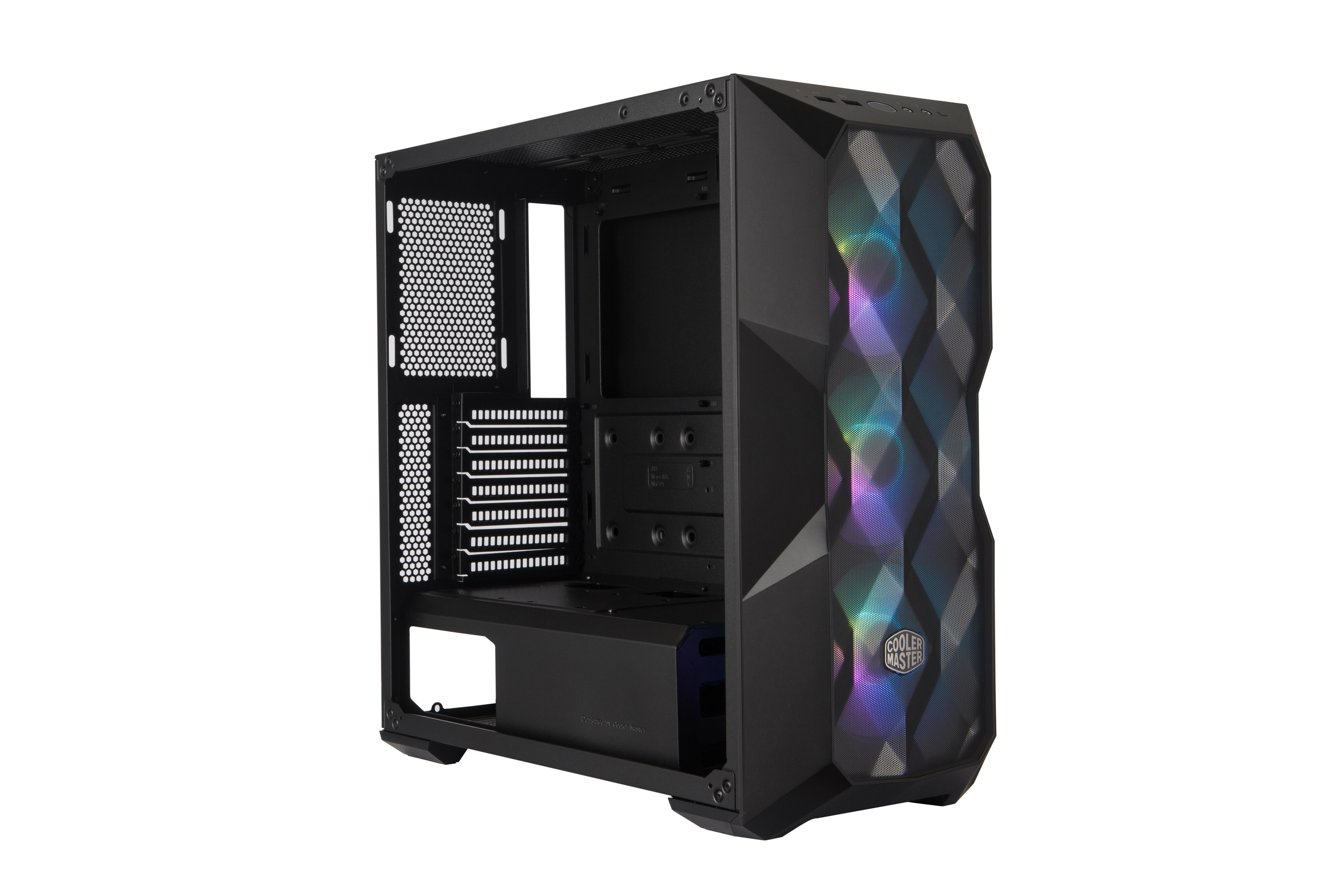 COOLER MASTER MasterBox TD500 Mesh w Controller PC-Gehäuse, Schwarz