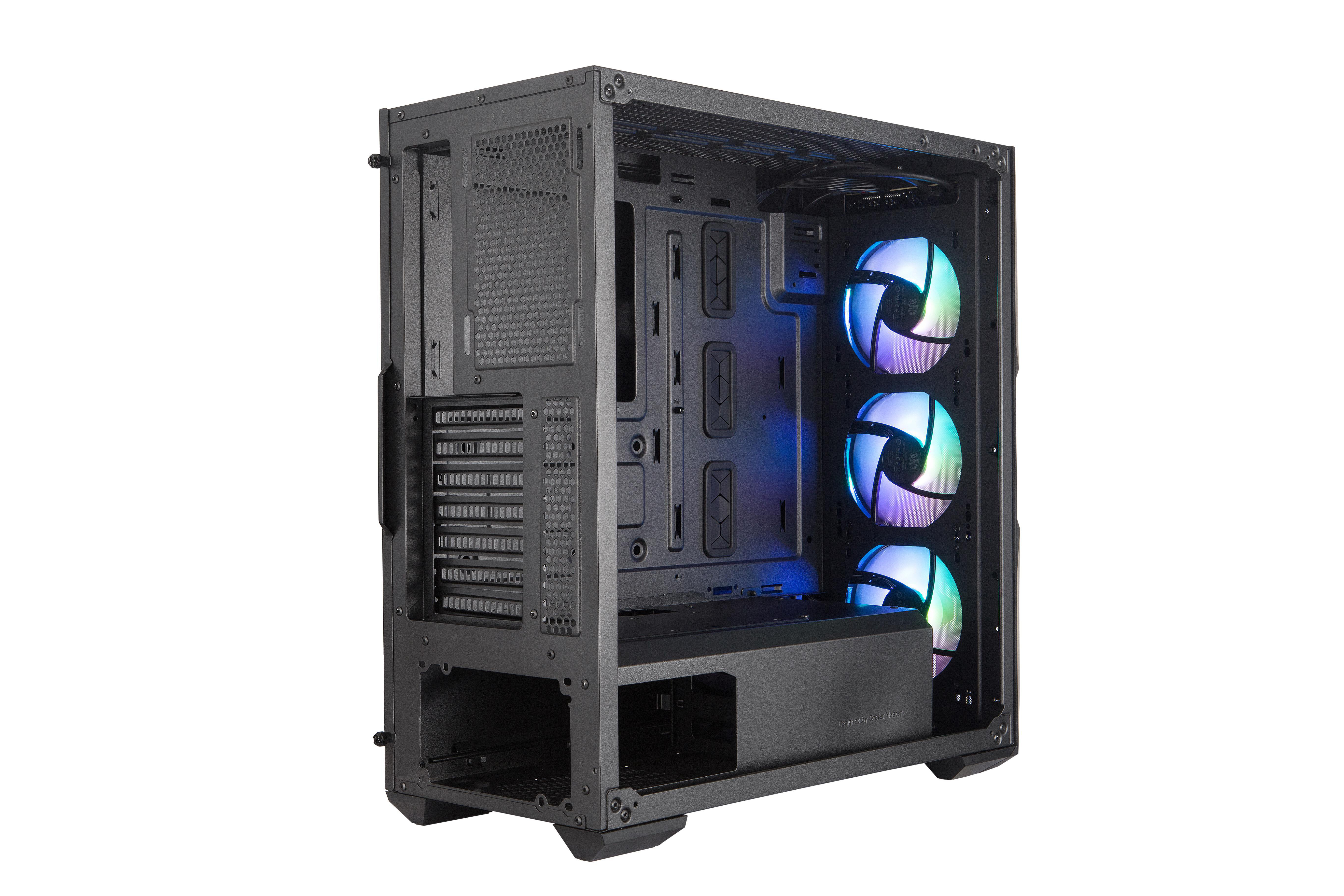 COOLER MASTER MasterBox TD500 Mesh w Controller PC-Gehäuse, Schwarz