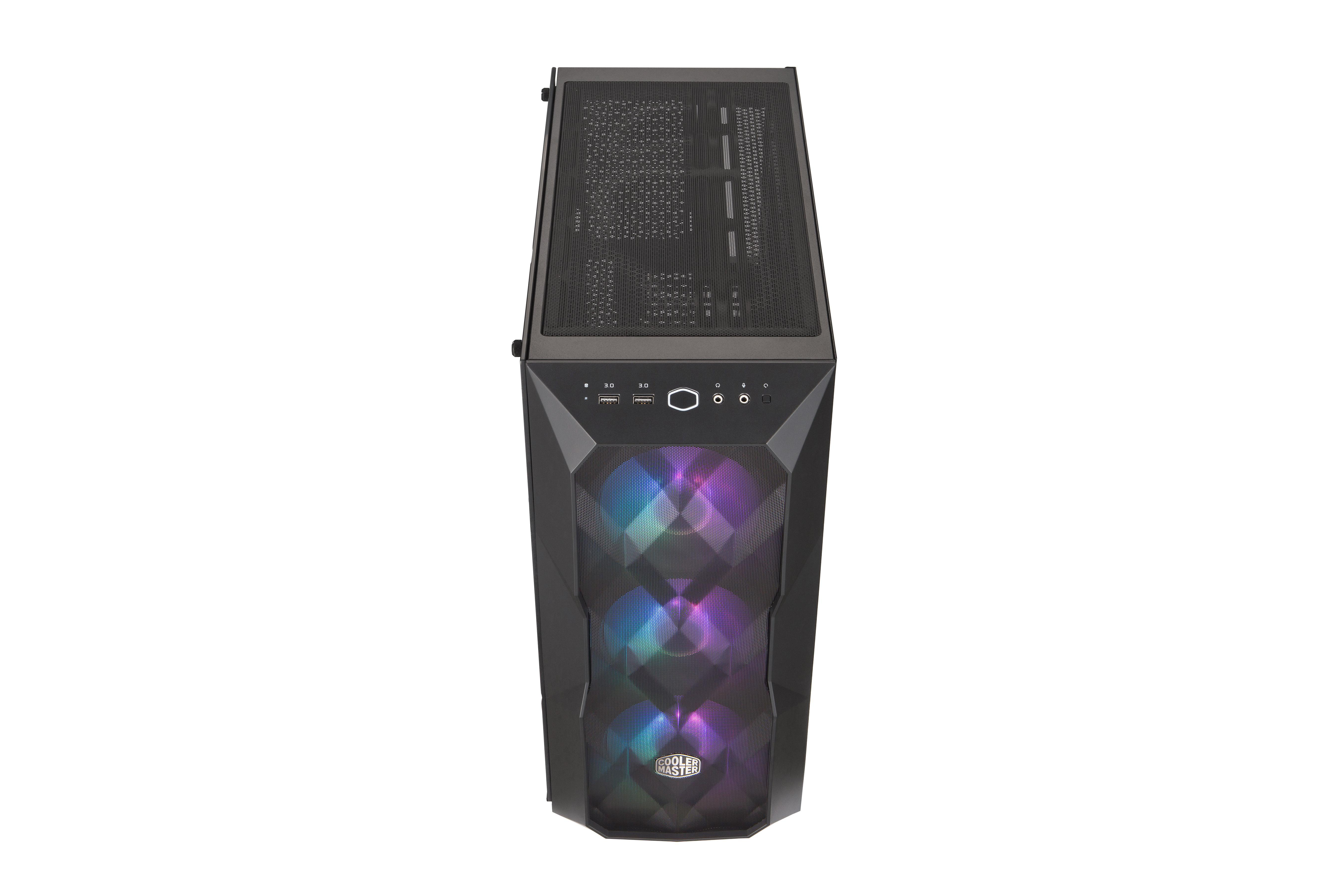 COOLER MASTER MasterBox TD500 Mesh w Controller PC-Gehäuse, Schwarz