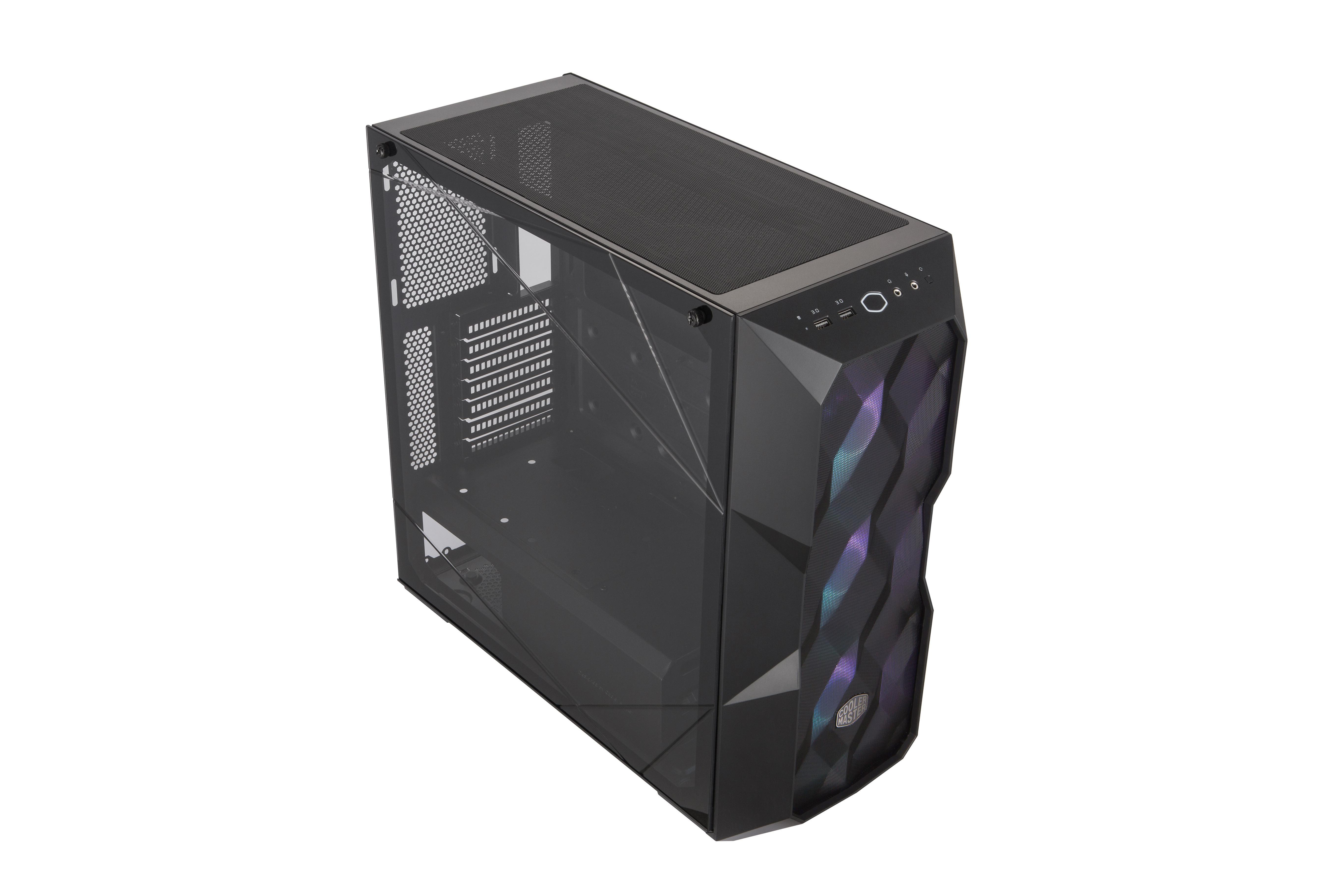 COOLER MASTER MasterBox TD500 Mesh w Controller PC-Gehäuse, Schwarz