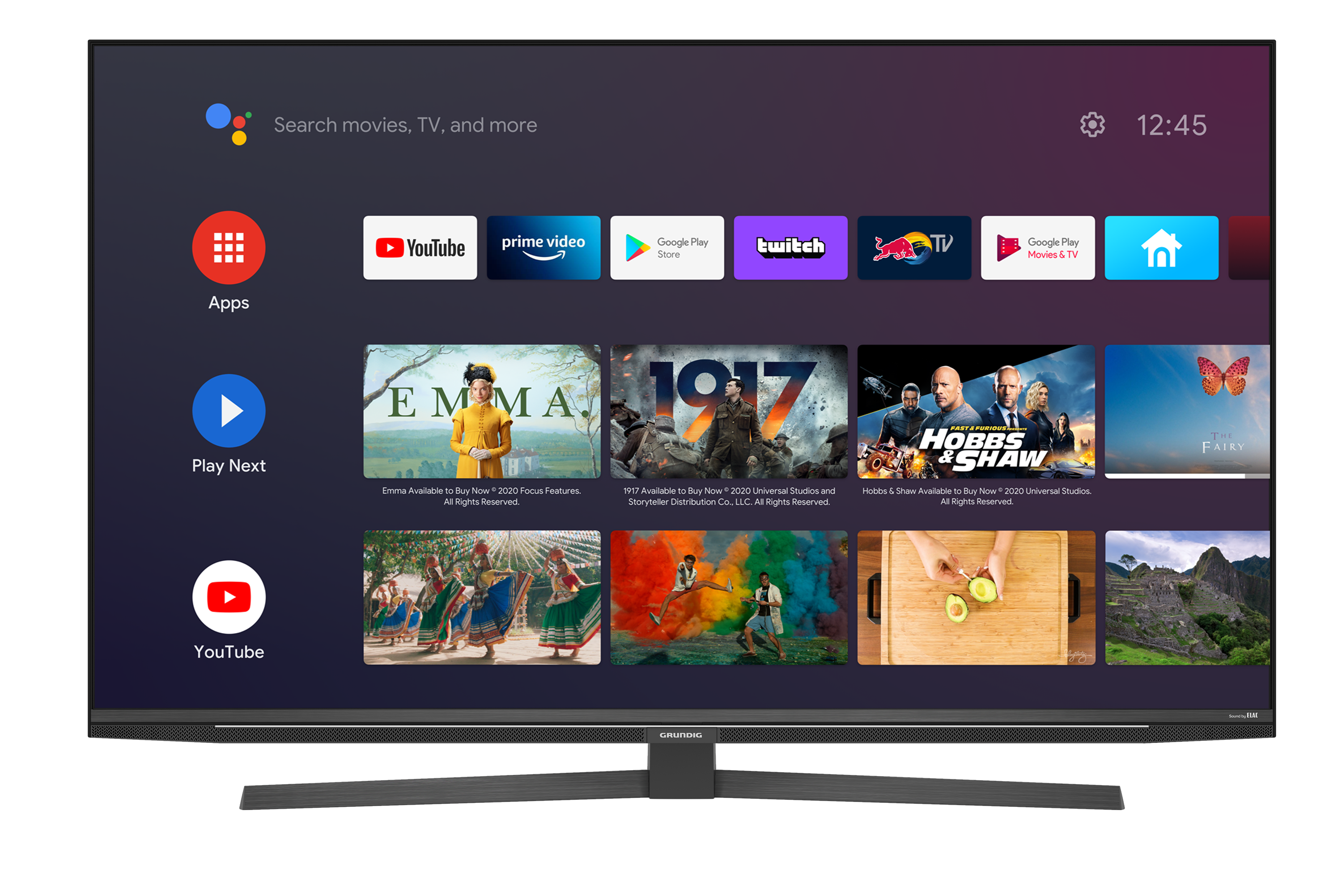 GRUNDIG 55 GFU 9760 B 55" 139 Ekran Uydu Alıcılı Android Smart 4K Ultra HD LED TV