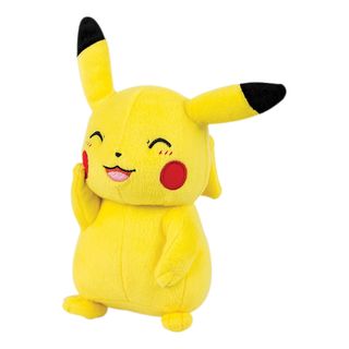 TAKARA TOMY Pokémon - Pikachu Smile - Peluche (Jaune/Rouge/Noir)