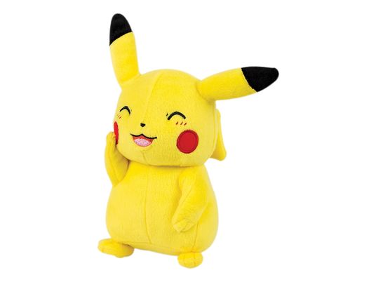 TAKARA TOMY Pokémon - Pikachu Smile - Plüschfigur (Gelb/Rot/Schwarz)