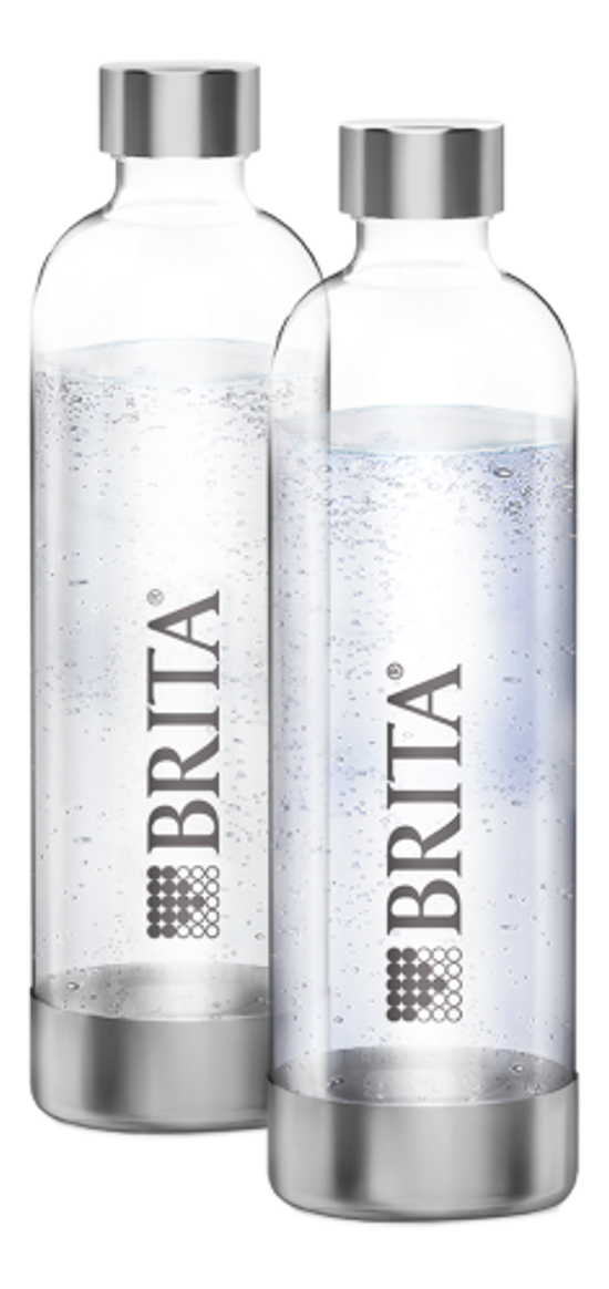 BRITA sodaONE | PET- Flaschen-Pack (Silber/Transparent)