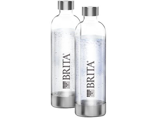 BRITA sodaONE - Paquet de bouteilles en PET (Argent/Transparent)