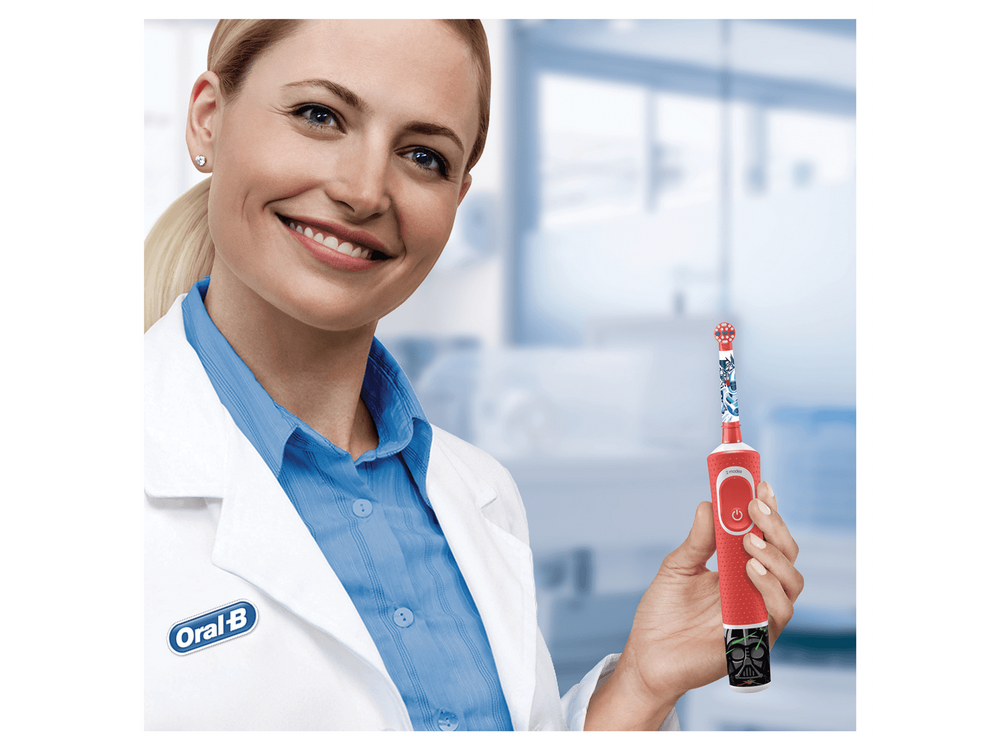 Cepillo eléctrico - Oral-B Vitality 100 Kids Plus Star Wars, Para niños, Disney Magic Timer