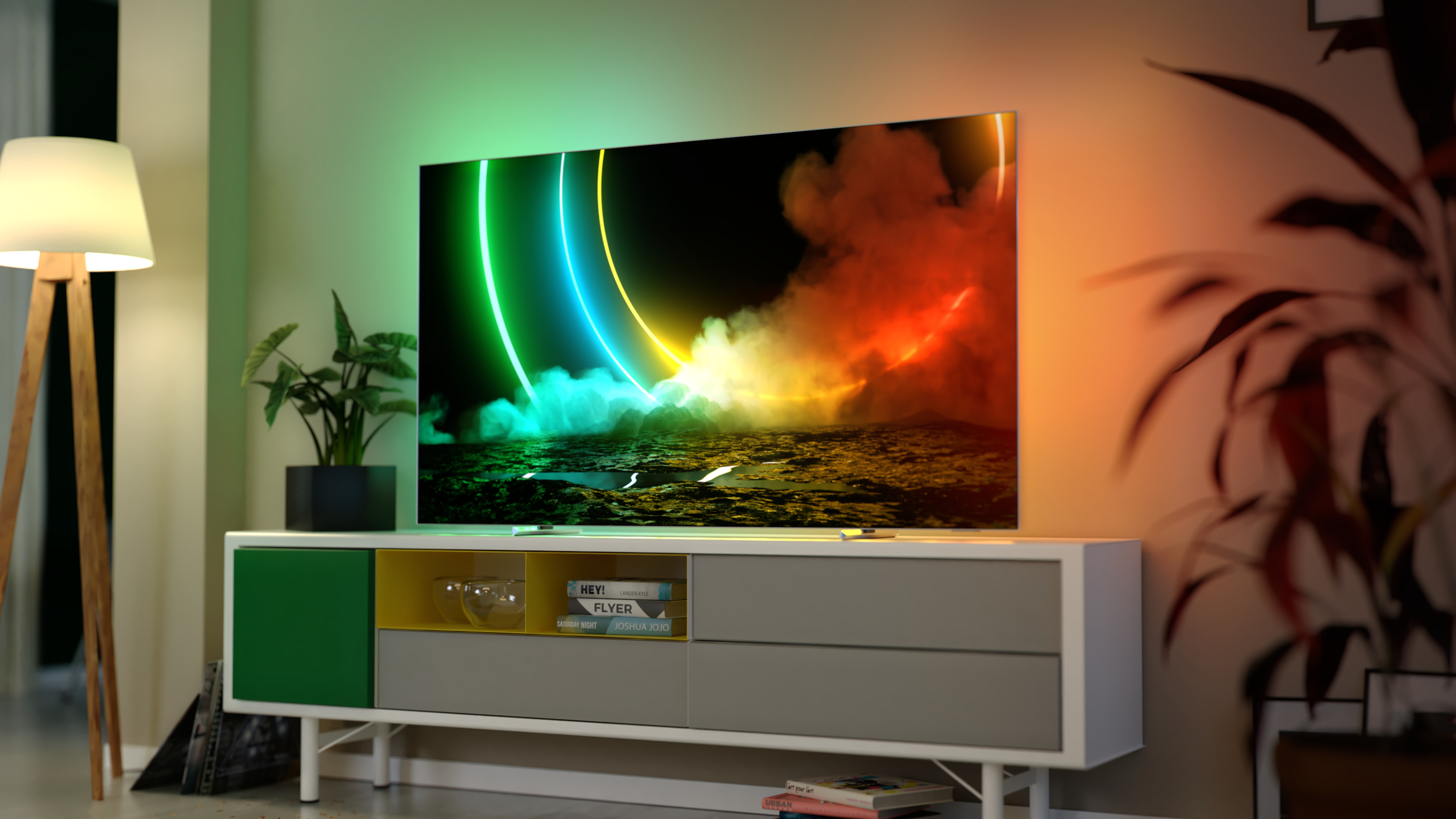 PHILIPS 55OLED706/12 OLED TV (Flat, 55 Zoll / 139 cm, UHD 4K, SMART TV, Ambilight, Android TV™ 10 (Q))