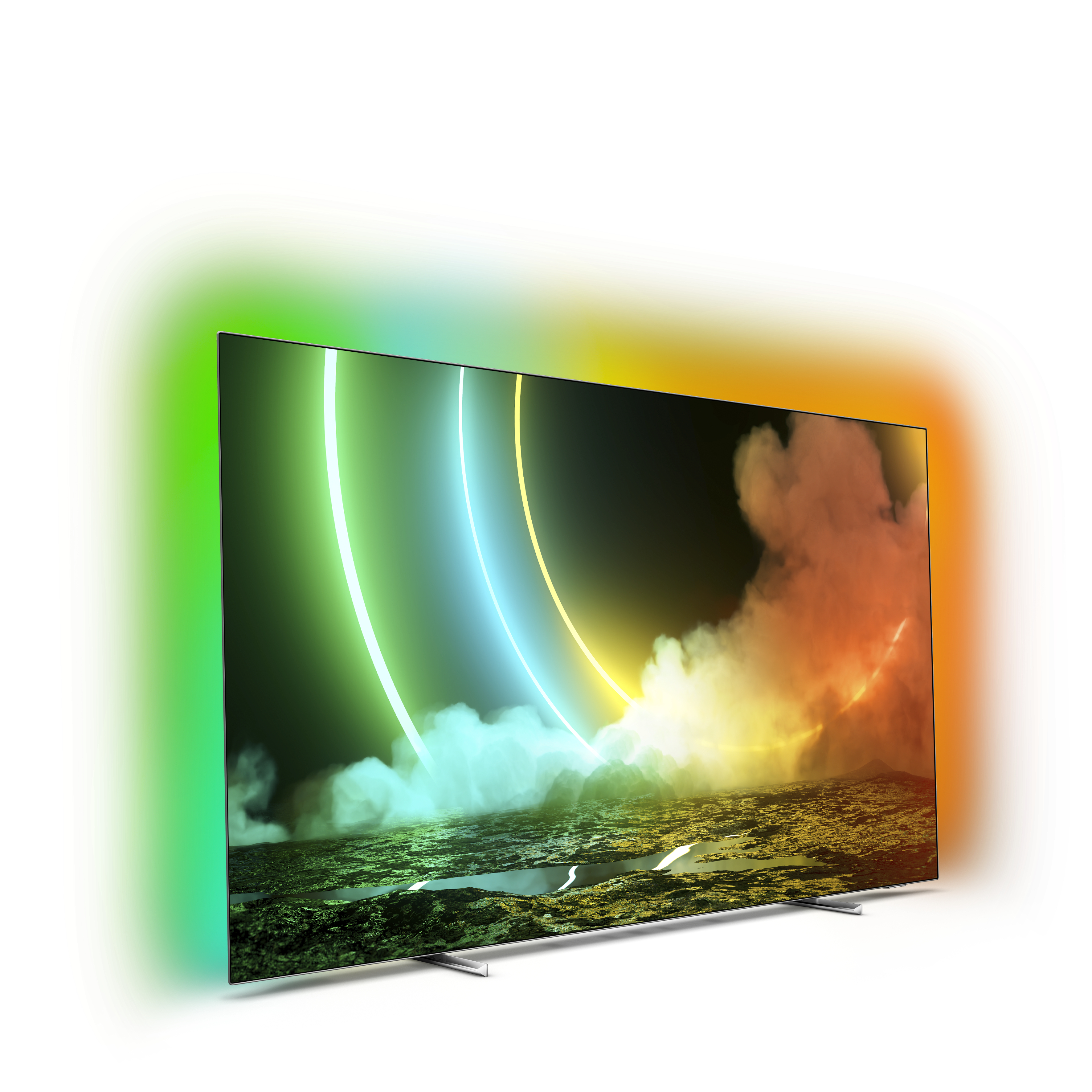 PHILIPS 65OLED706/12 OLED TV, 4K, / UHD 65 TV SMART cm, Zoll 10 Android 164 TV™ Ambilight, (Flat, (Q))