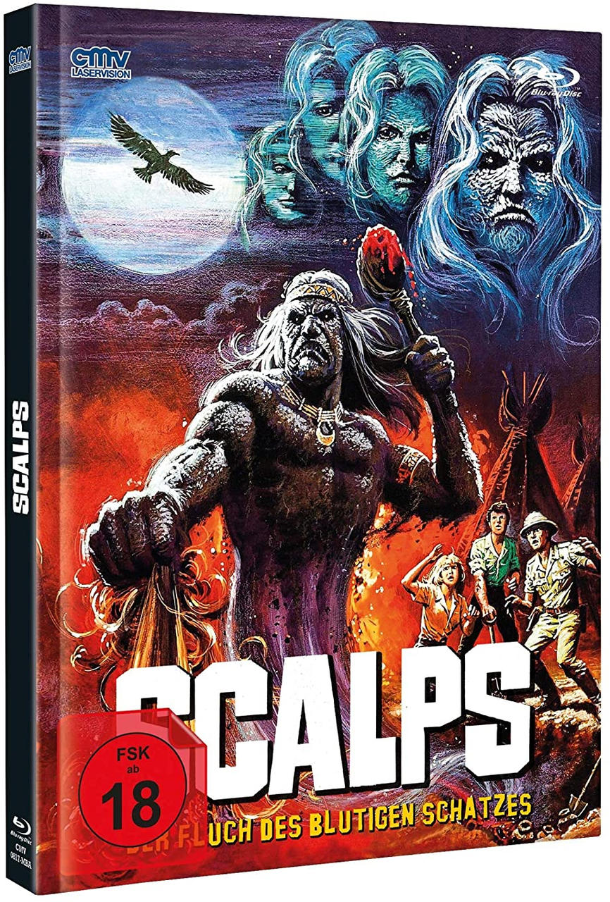DVD-Cover für den Film 'Scalps'.