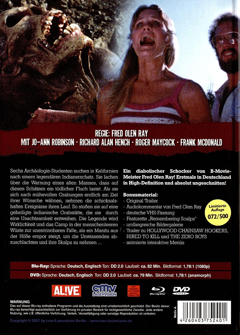 DVD-Hülle eines Films mit Text auf Englisch und Deutsch.