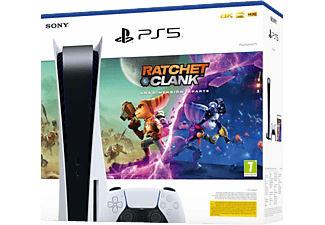 Consola - Sony PS5, 825 GB, 4K, HDR, Blanco + Ratchet & Clank: Una Dimensión Aparte