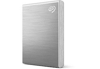 SEAGATE 500GB Festplatte One Touch SSD, USB-C/A, Extern, Bis 1030 MB/s, Silber
