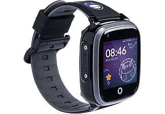Smartwatch - SoyMomo Space 4G, 48 h, 1.4", Para niños, IP67, Cámara frontal, Wi-Fi, Función llamada, Negro
