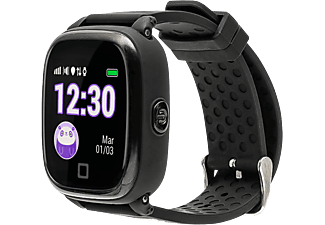 Smartwatch - SoyMomo H2O, 1.2", 30 h, Para niños, Resistente al agua, GPS, Negro