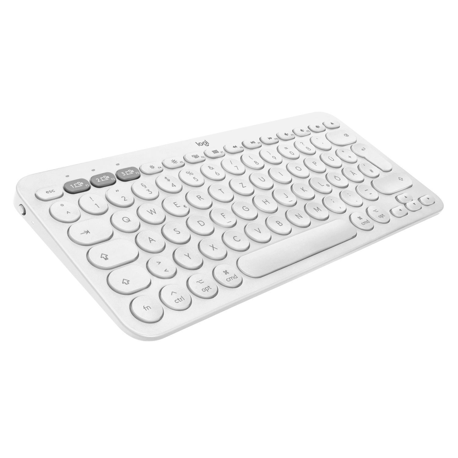 LOGITECH K380 Multi-Device, für Mac, Bluetooth, Tastatur, Sonstiges, kabellos, Weiß