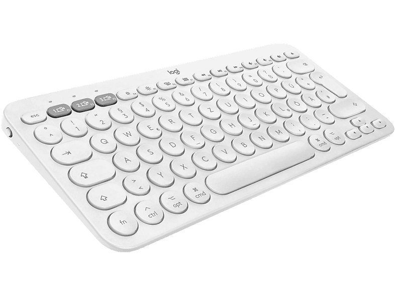 LOGITECH K380 Multi-Device, für Mac, Bluetooth, Tastatur, kabellos, Weiß