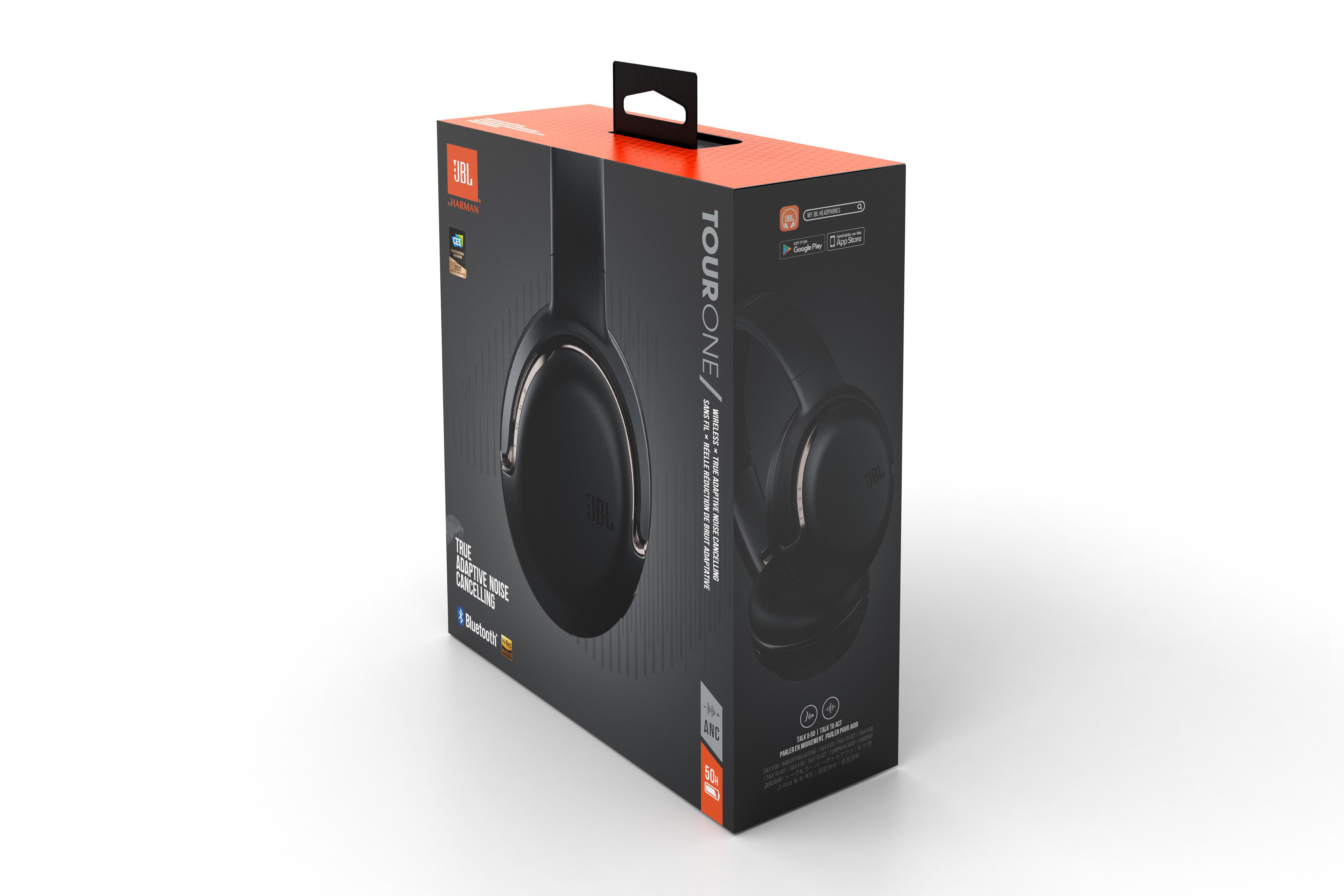 JBL TOUR ONE, Over-ear Kopfhörer Bluetooth Schwarz