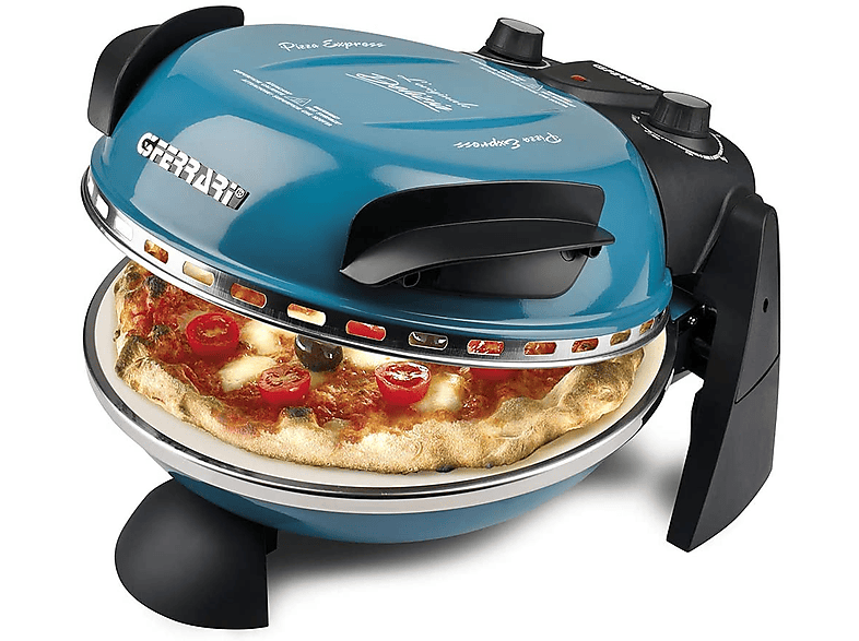 G3FERRARI G1000604 Delizia Pizzaofen, bis 400°C, Blau