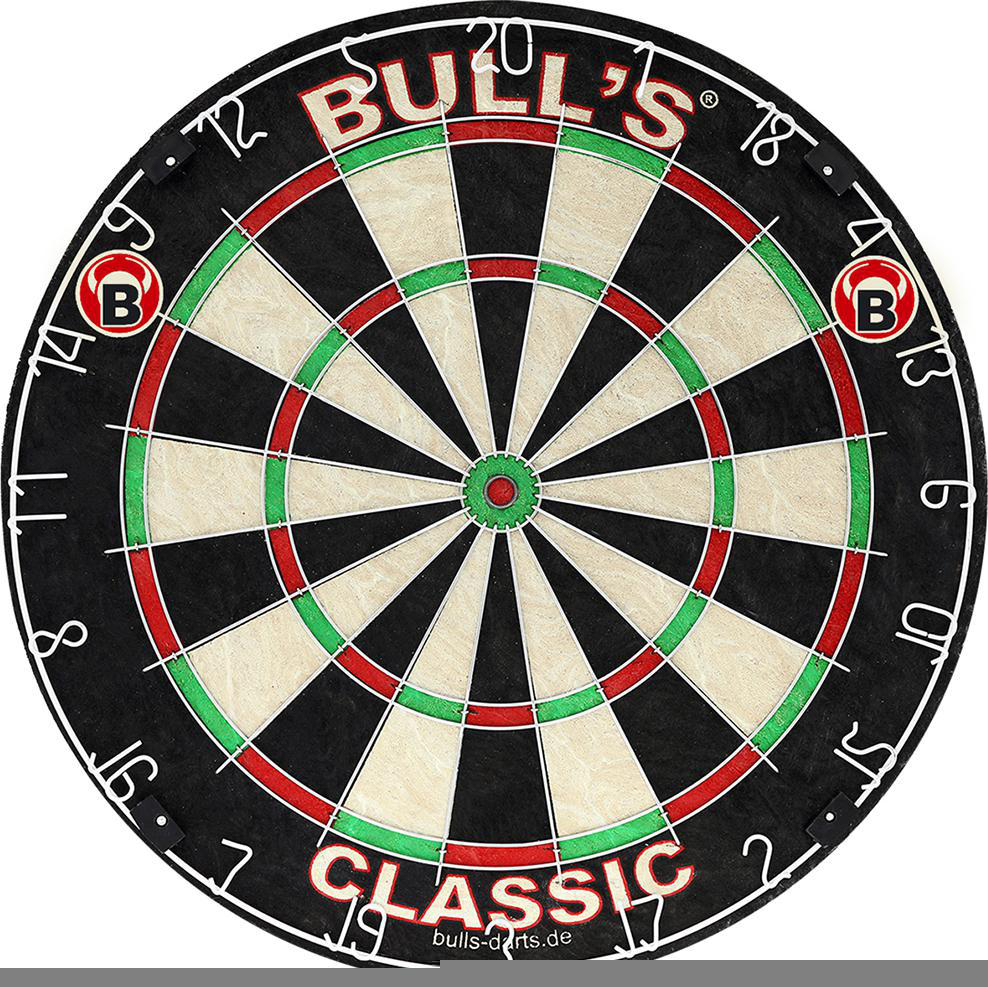BULL S Bulls Classic Dartboard Dartboard Bristle Schwarz/Mehrfarbig