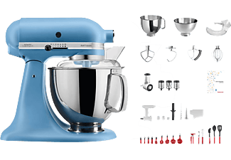 KITCHENAID Artisan KSM200 Swiss Anniversary - Robot culinaire (Bleu velours)