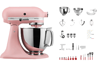 KITCHENAID Artisan KSM200 Swiss Anniversary - Küchenmaschine-Set (Altrosa)