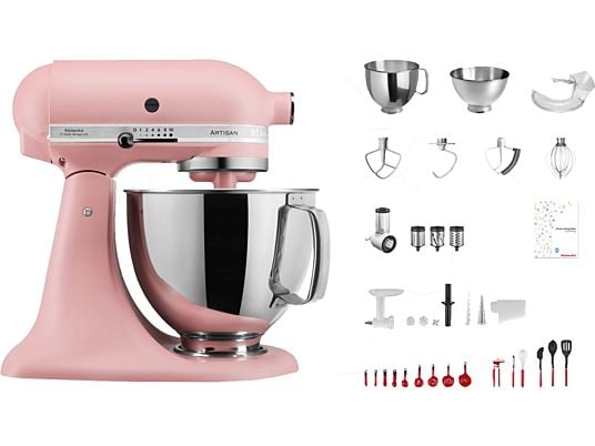 KITCHENAID Artisan KSM200 Swiss Anniversary - Robot culinaire (Rose poussiéreux)