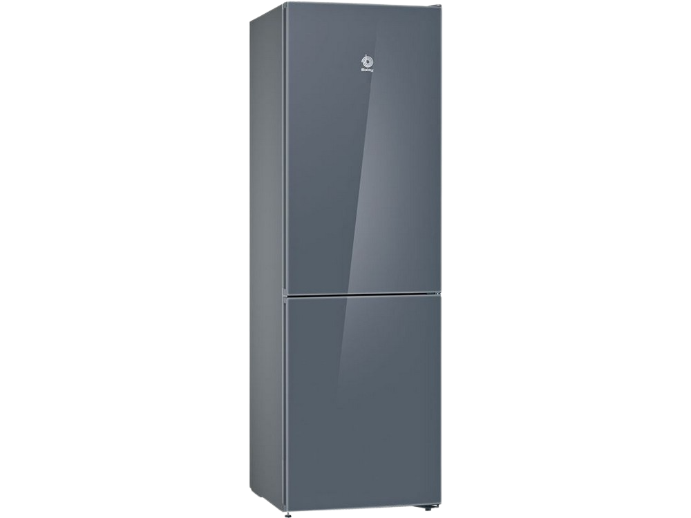 Frigorífico combi - Balay 3KFE565GI Cristal, No Frost, 324 l, 39 dB, Gris