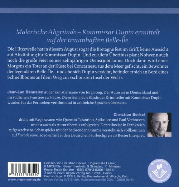 Buchcover mit französischem Text, Porträt eines Mannes.