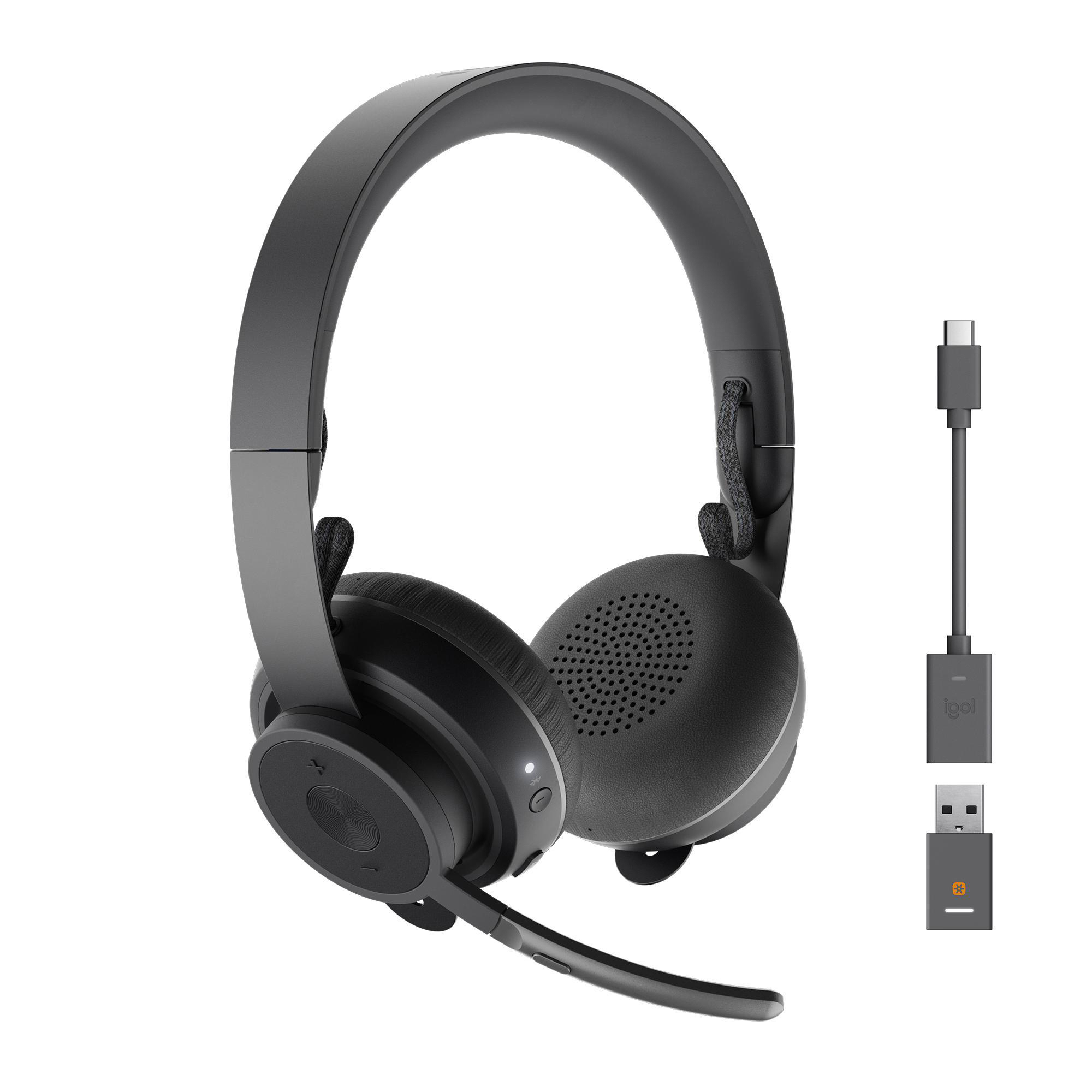 LOGITECH Zone 900 mit Noise-Cancelling-Mikrofon, Schwarz On-ear Bluetooth Headset