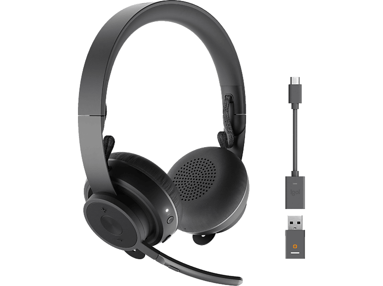 LOGITECH Zone 900 mit Noise-Cancelling-Mikrofon, Schwarz On-ear Bluetooth Headset