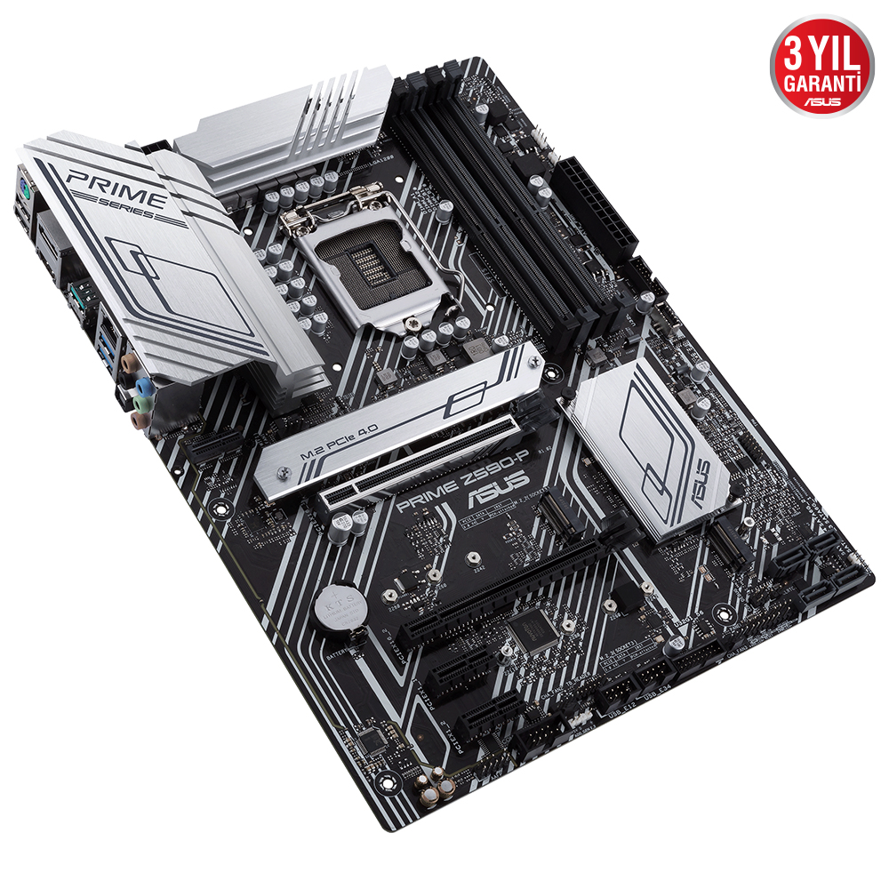ASUS Prime Z590-P Intel Z590 LGA1200 DDR4 5000 DP HDMI 3x M2 USB3.2 Aura RGB 2.5Gb Intel 128GB’a kadar Atx Anakart